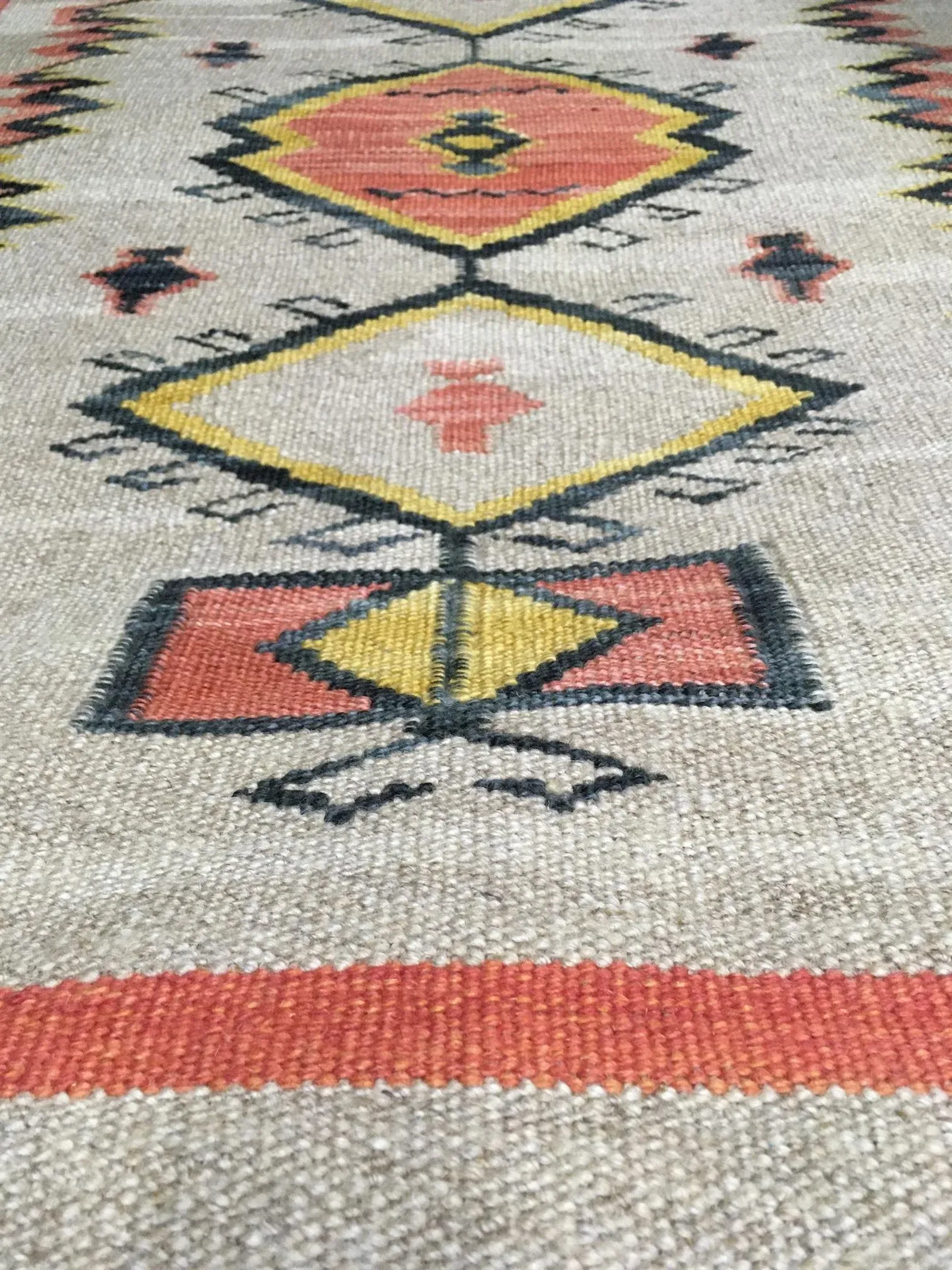 Hand Knotted Navajo Style Kilim 8\'11\