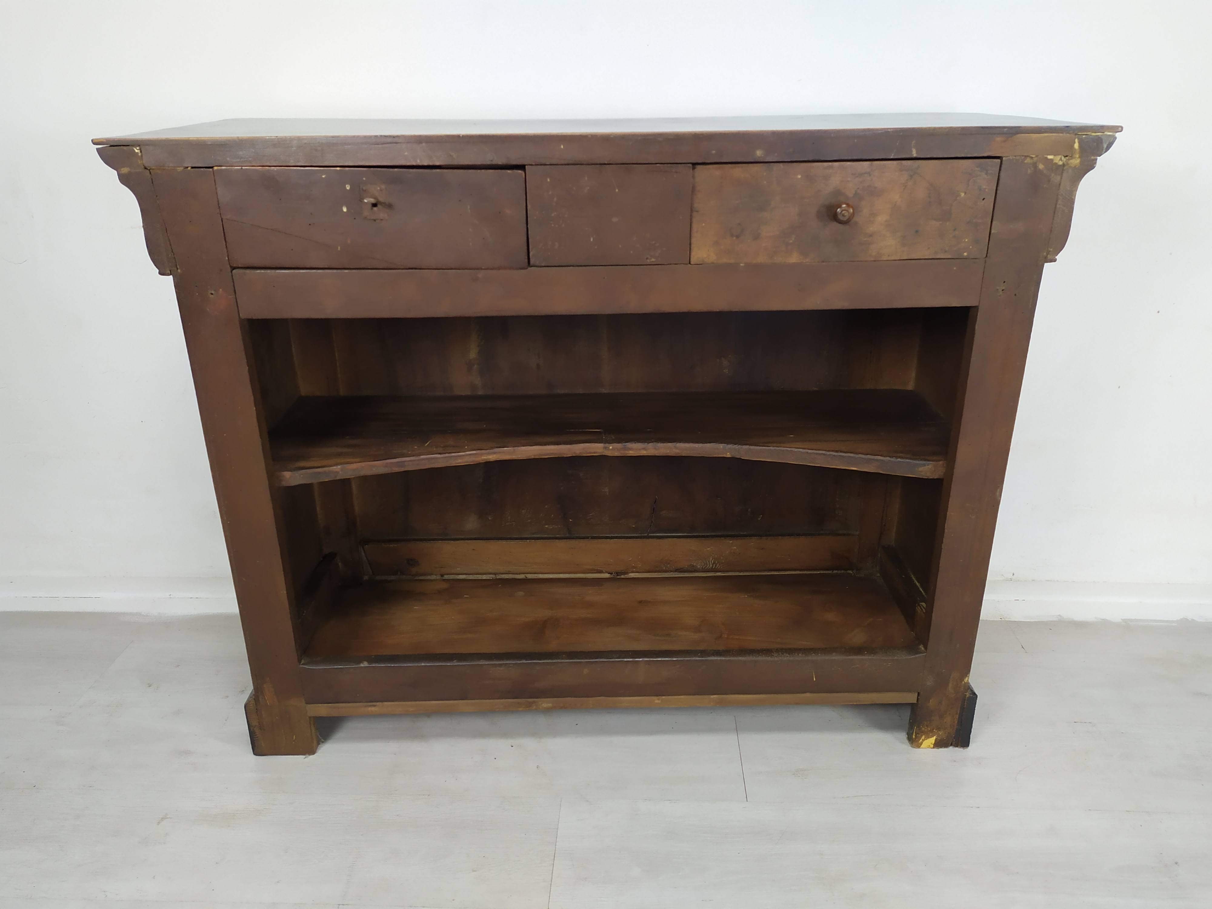 Louis Philippe Walnut Counter