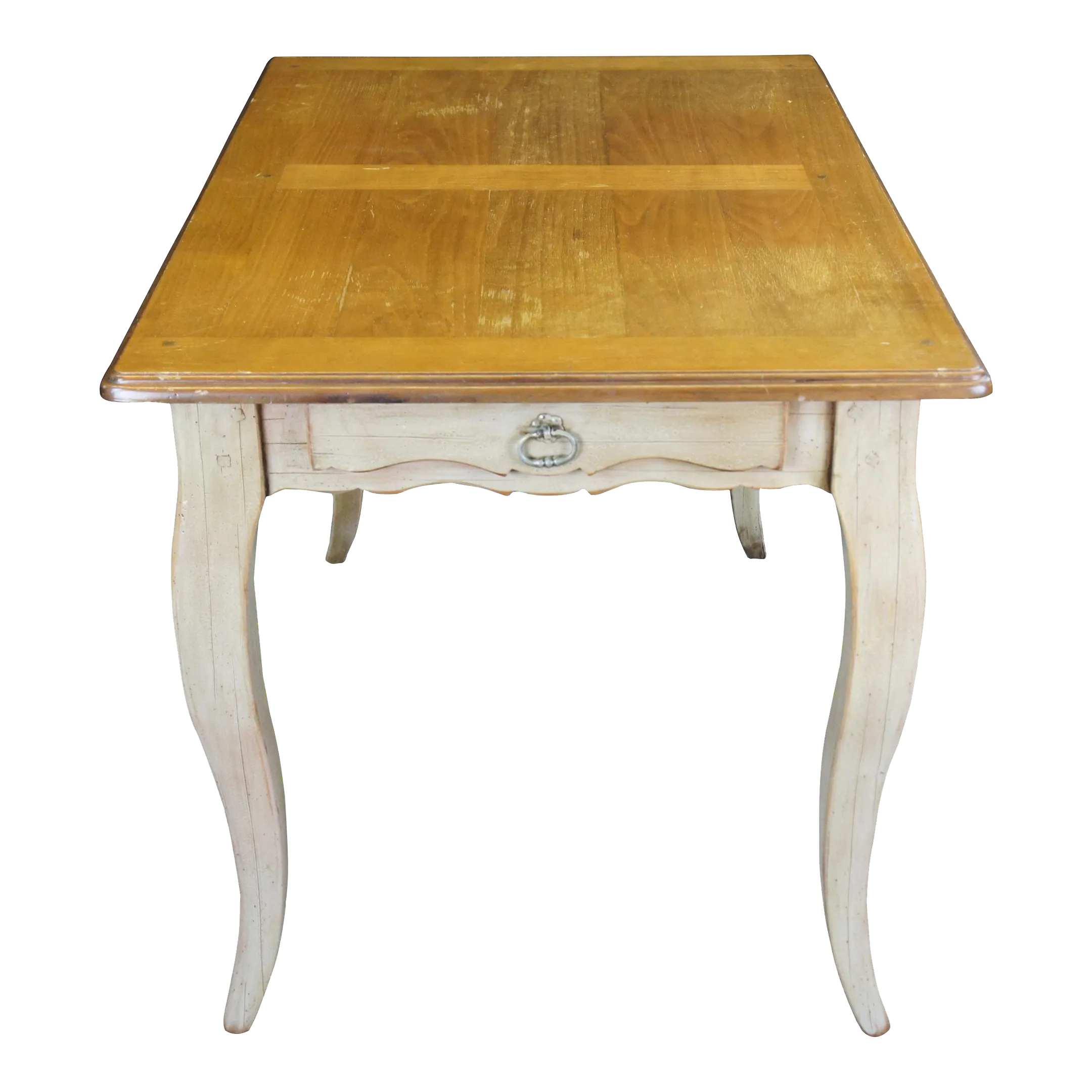 1980s Vintage French Provincial Rectangular Walnut Farmhouse Country ...