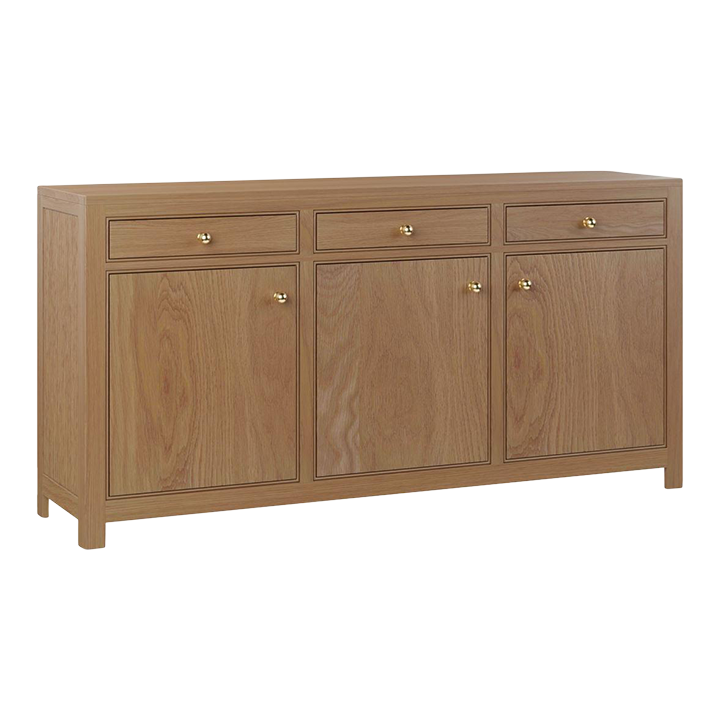 Elenor Oak Wood Sideboard Chairish