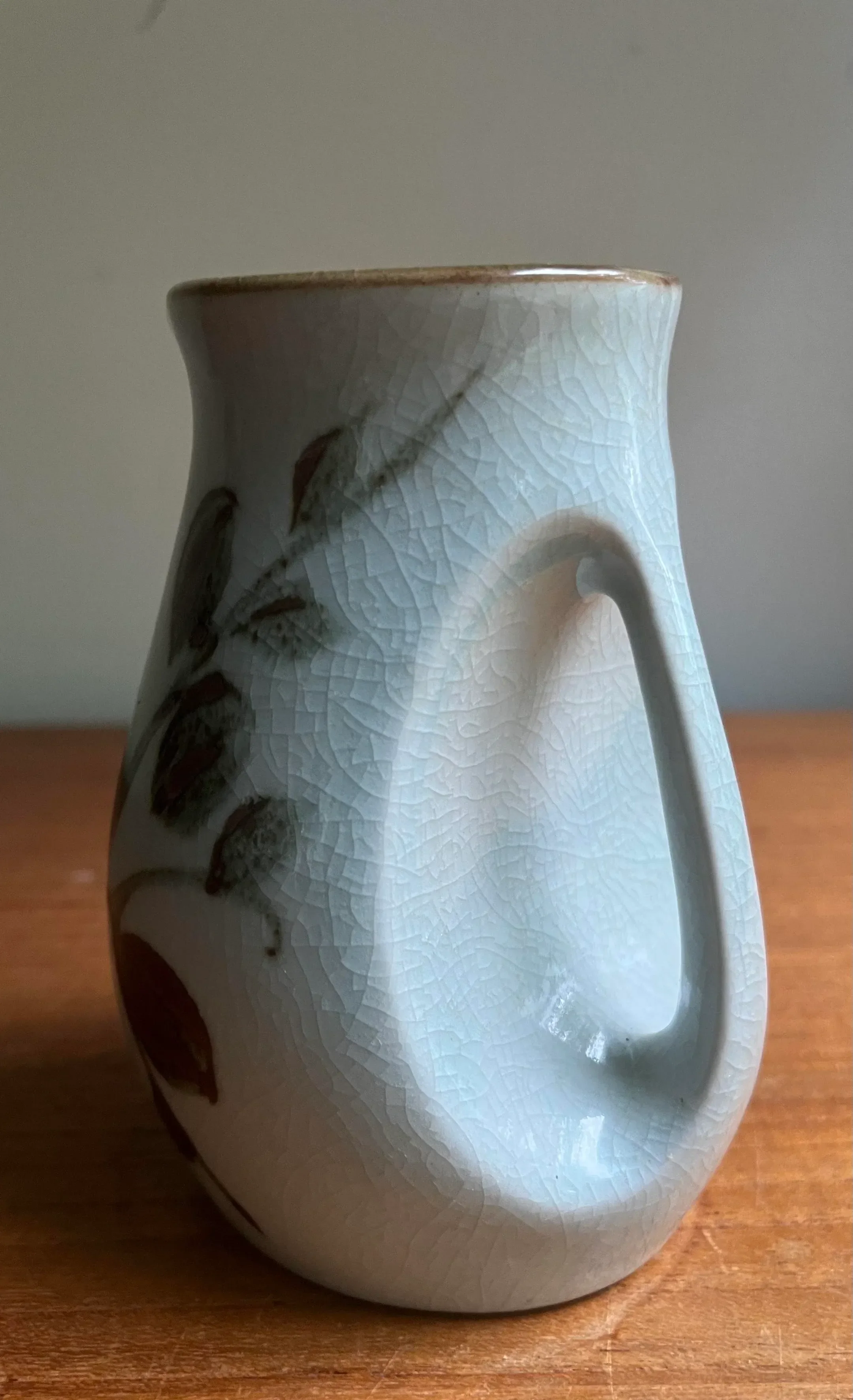 Mid Century Ceramic Decorative Vase / Catch All Vessel