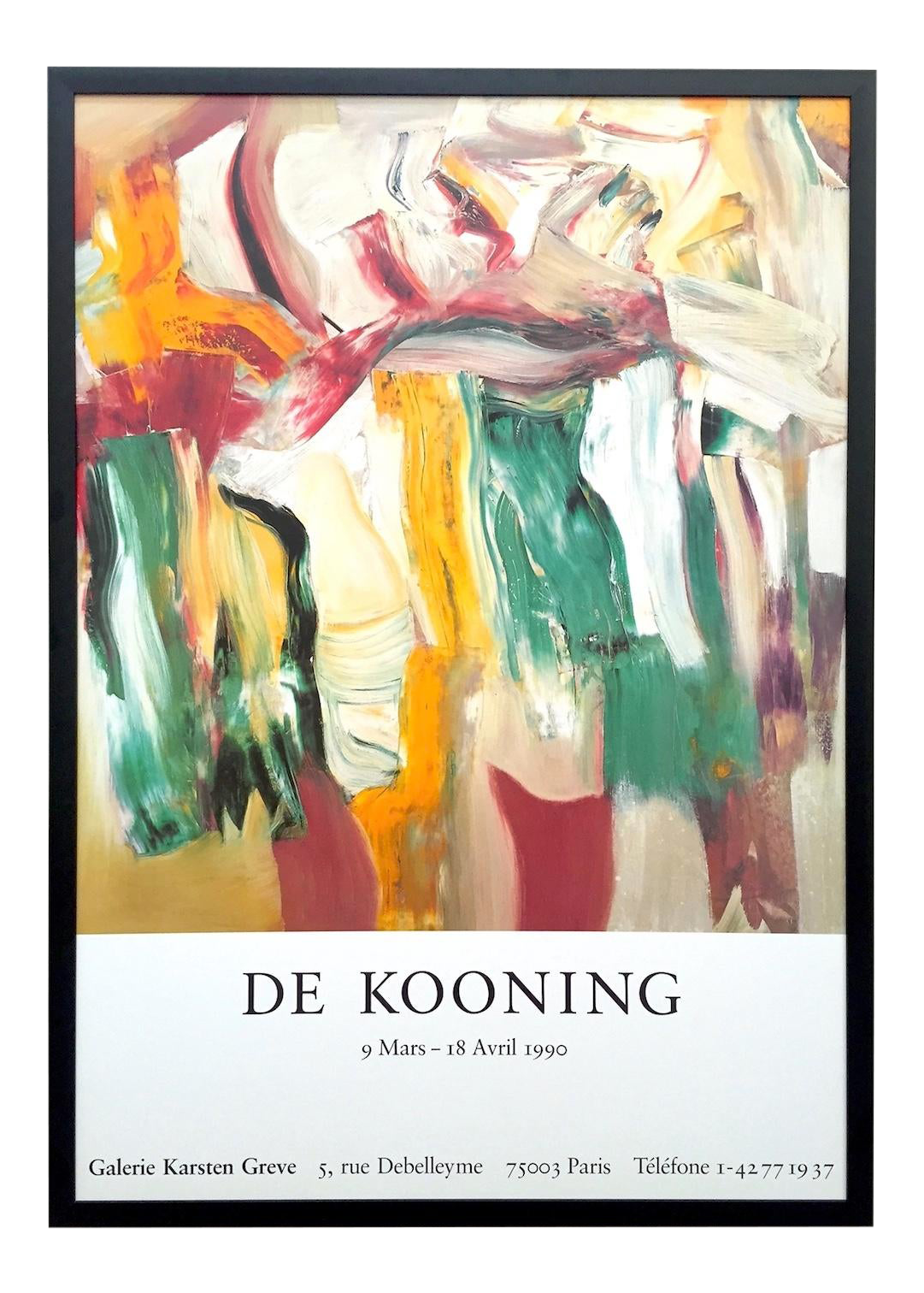 Willem De Kooning Vintage 1990 Abstract Expressionist