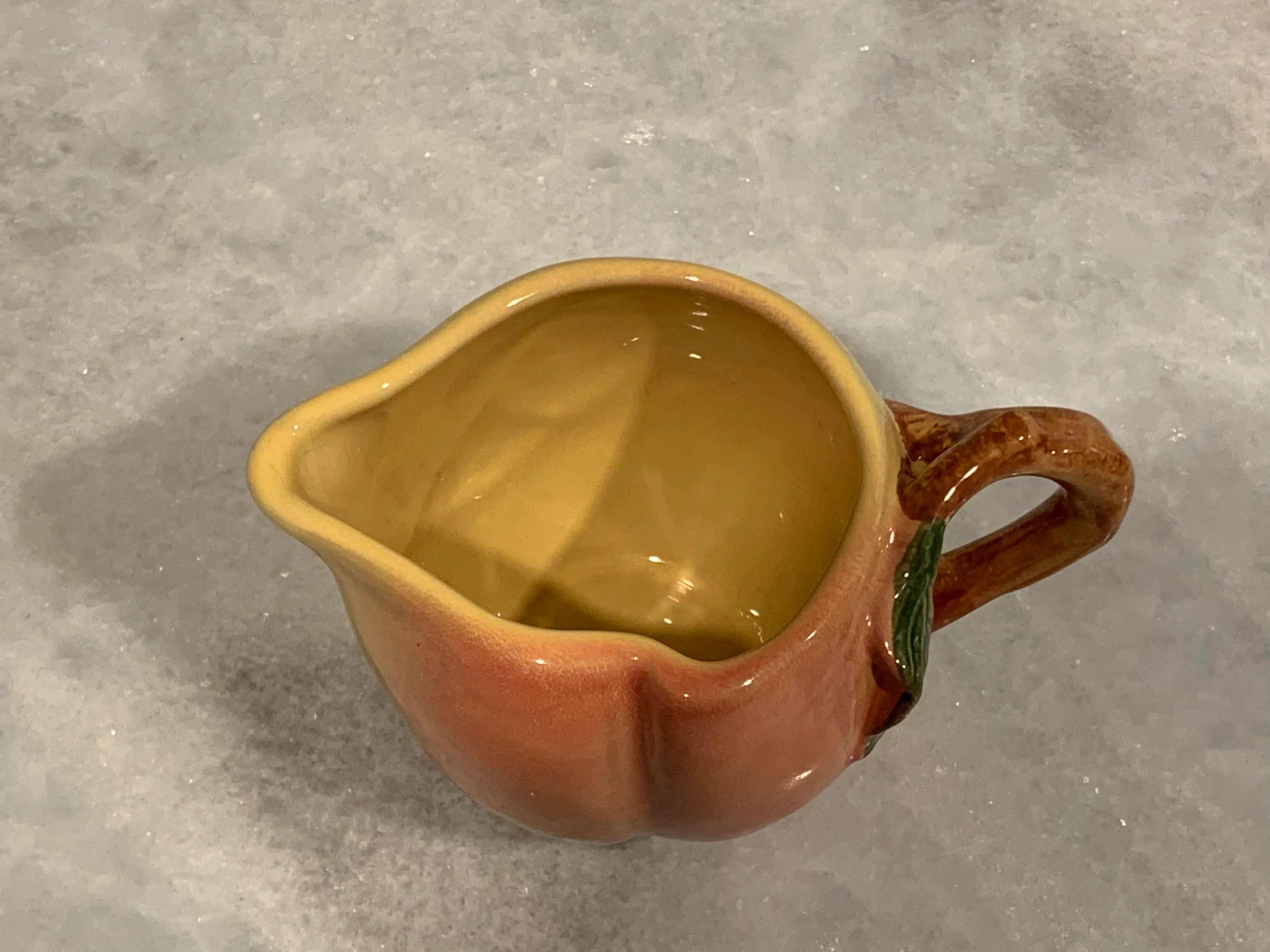 Block Molde Creamer, Peaches by Barbara Eigen | Chairish