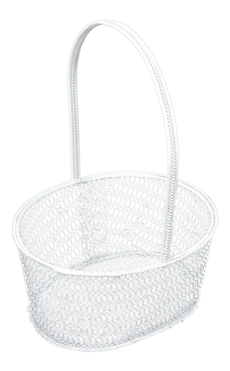 metal flower girl basket