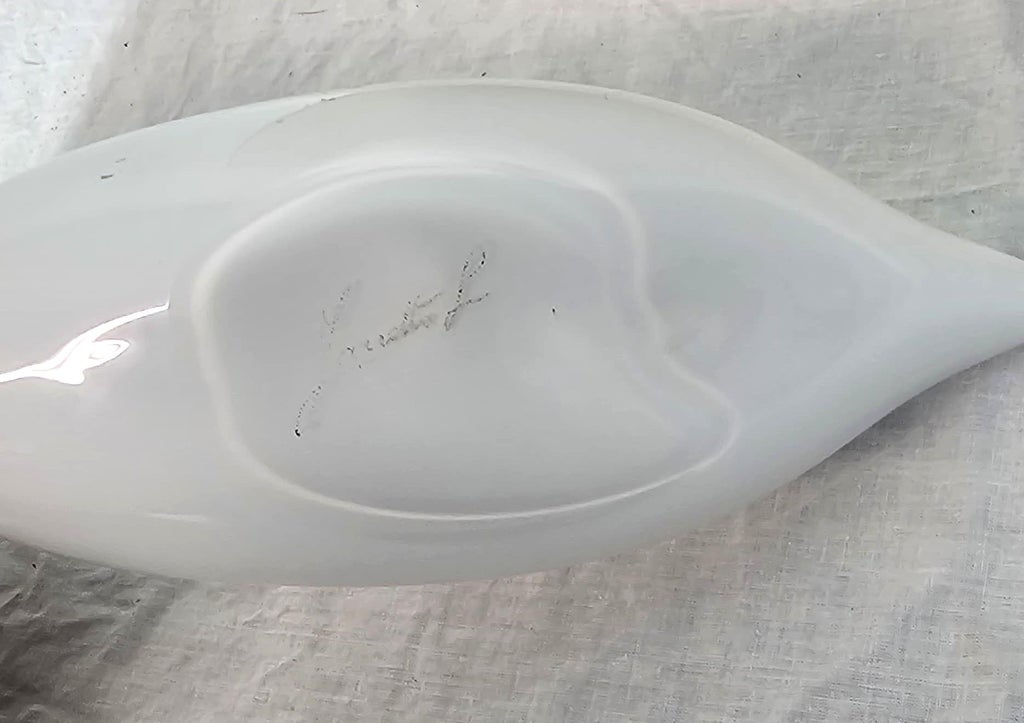Artistic Glass Swan Sculpture by Licio Zanetti Murano, 1960s 