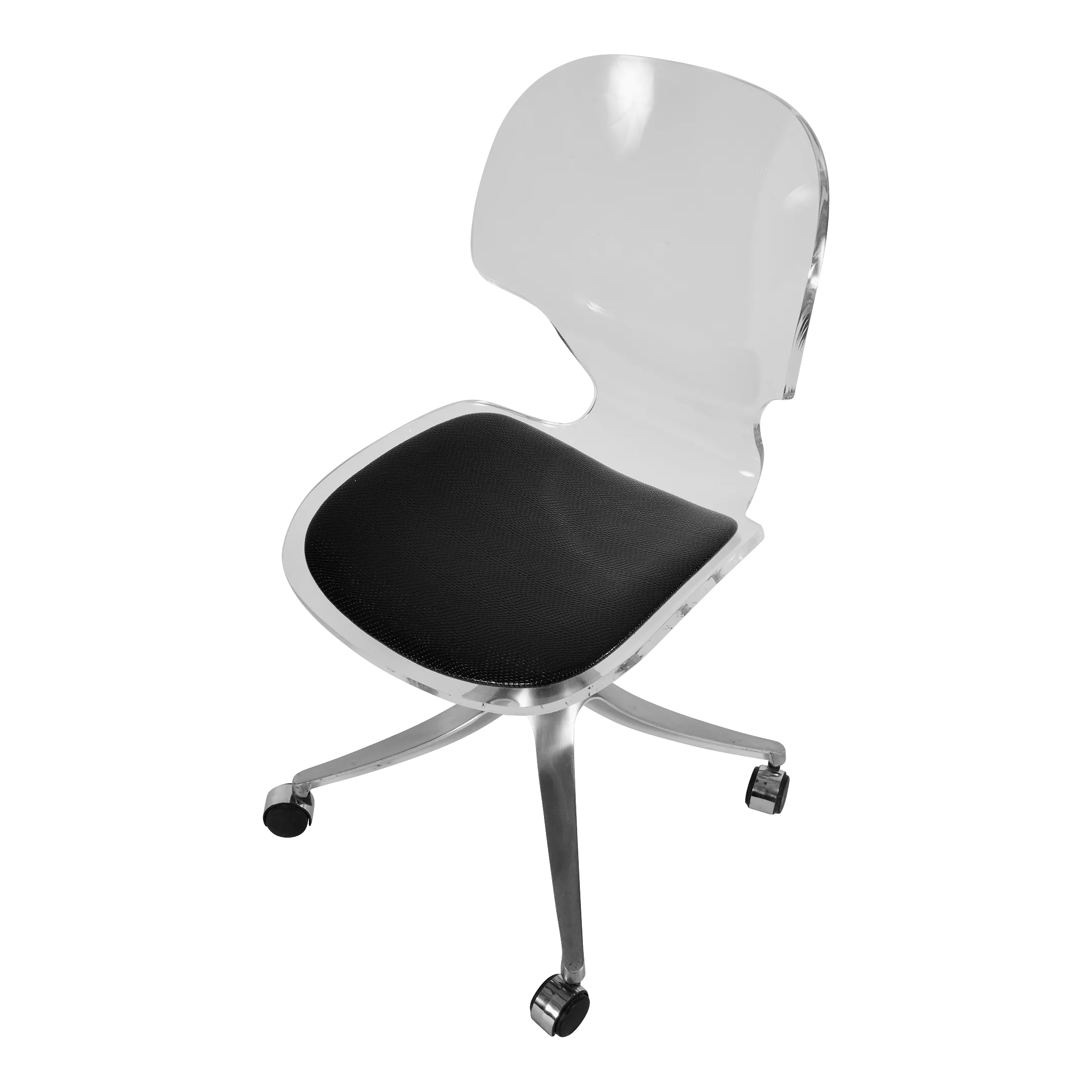 Lucite office 2025 chair