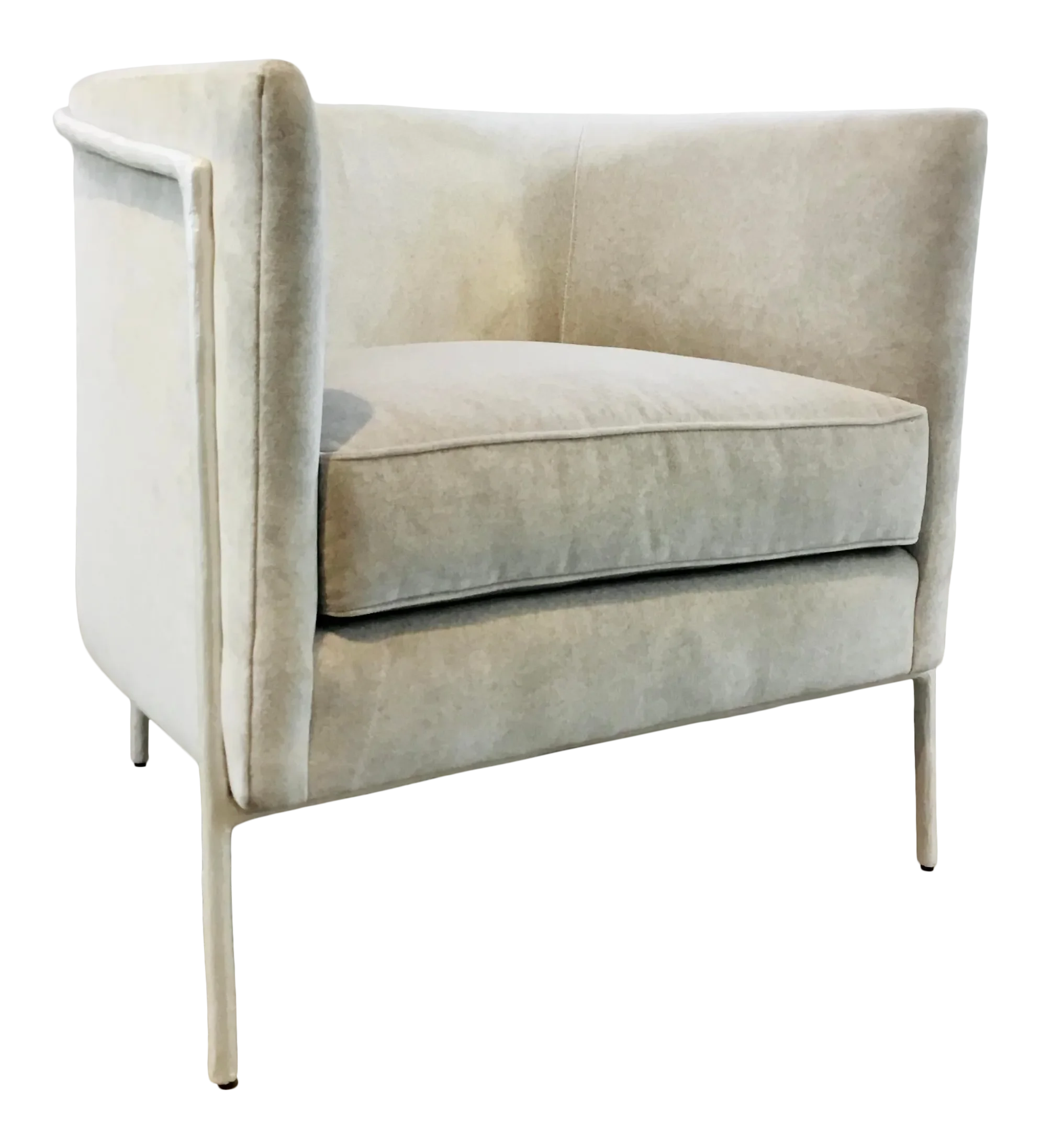 Caracole Modern White and Gray Branching Out Club Chair