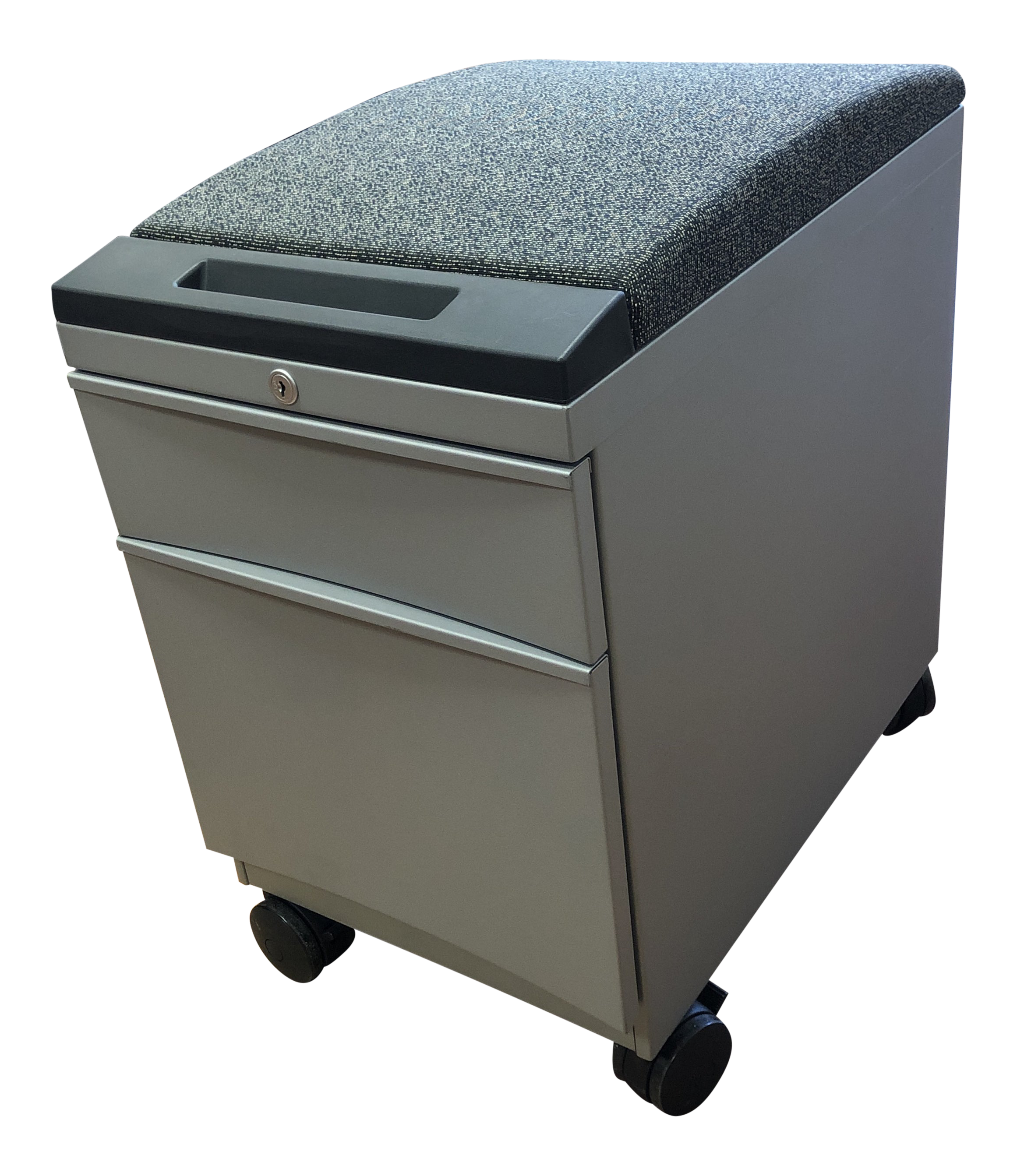 Teknion Mobile Box File Cabinet With Seat Chairish