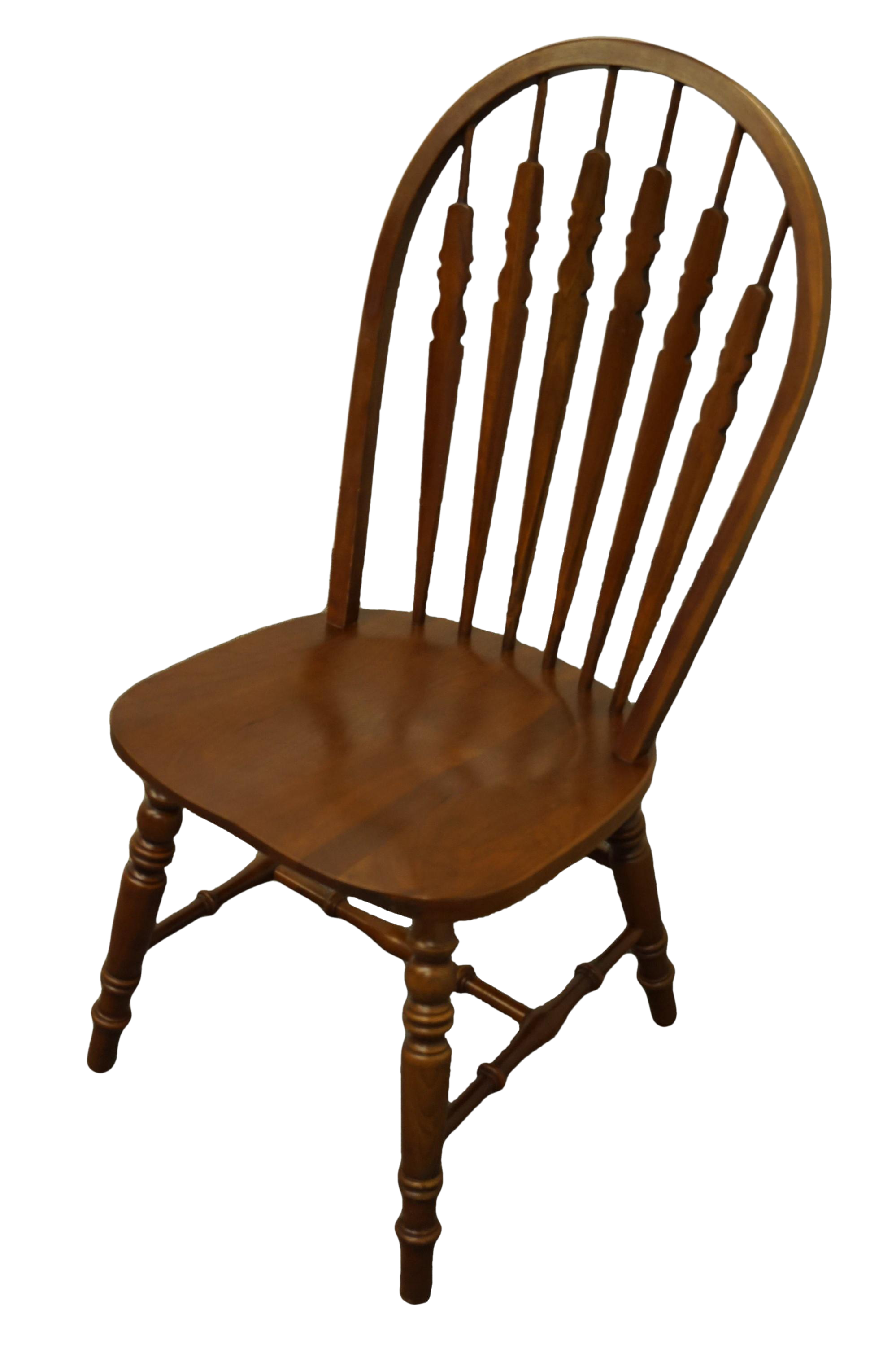 Richardson Brothers Solid Cherry Windsor Bow Back Side Chair Chairish