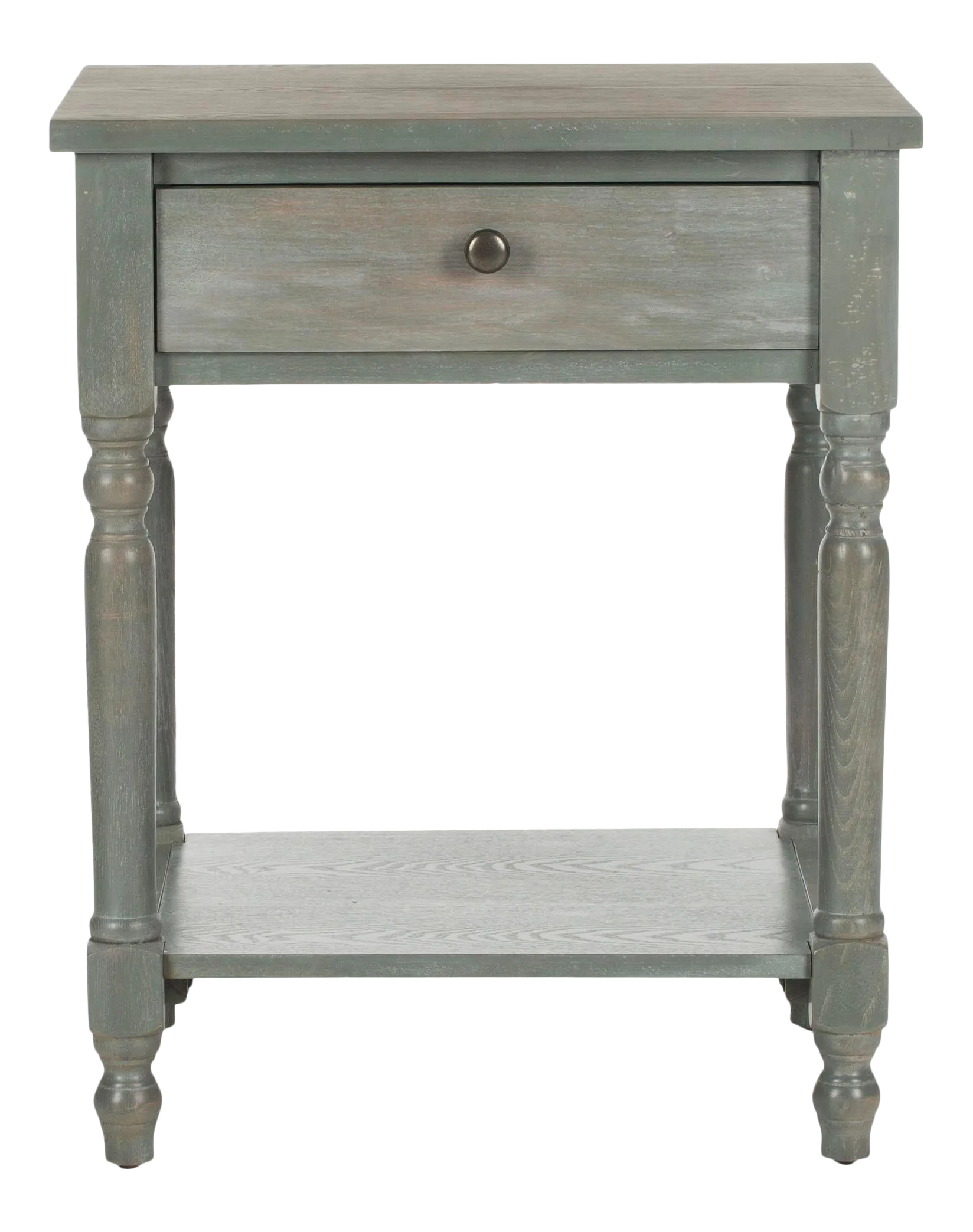 Gray Nightstand With Storage Drawer, French Grey Chairish