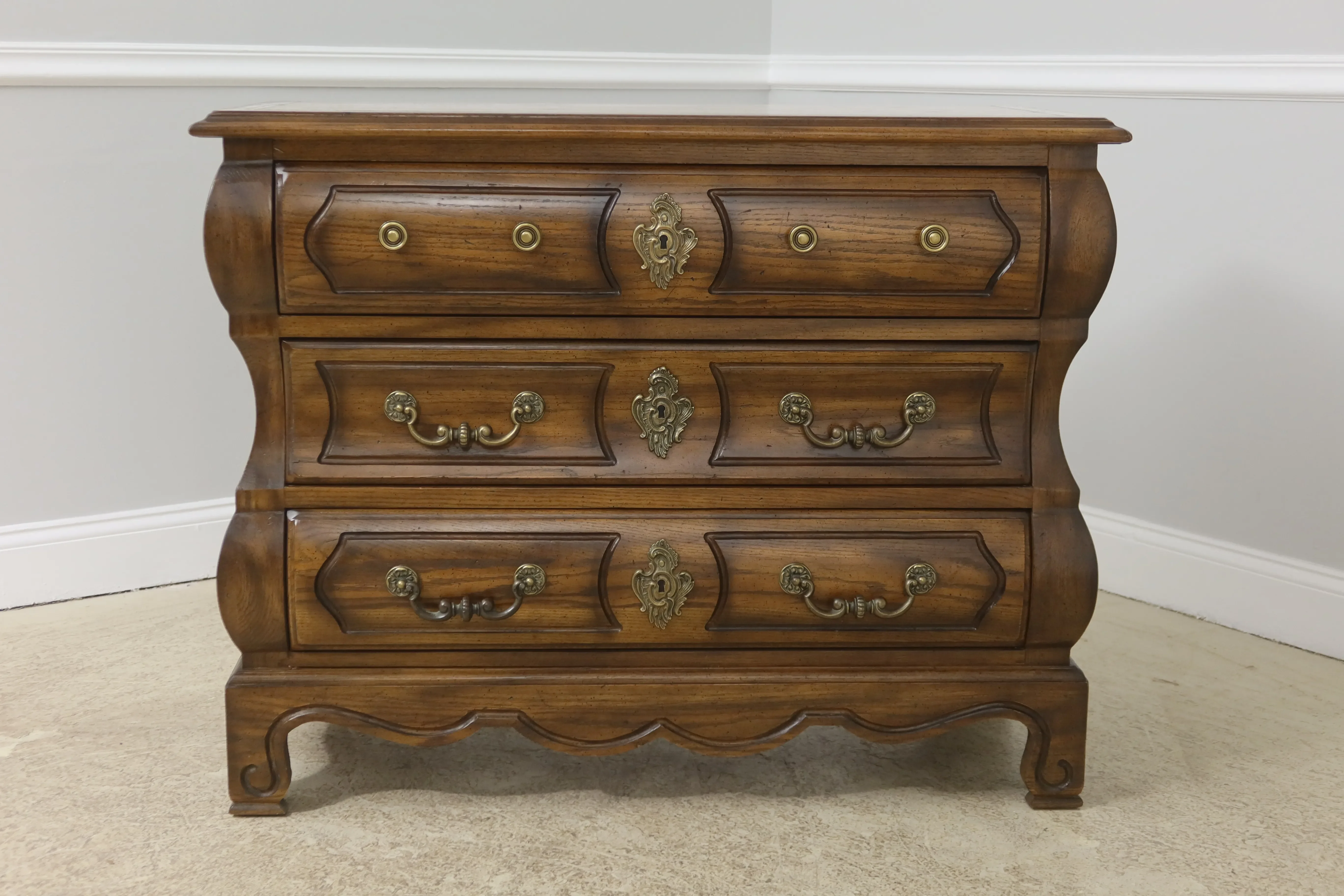 Century Oak 3 Drawer Continental Chest