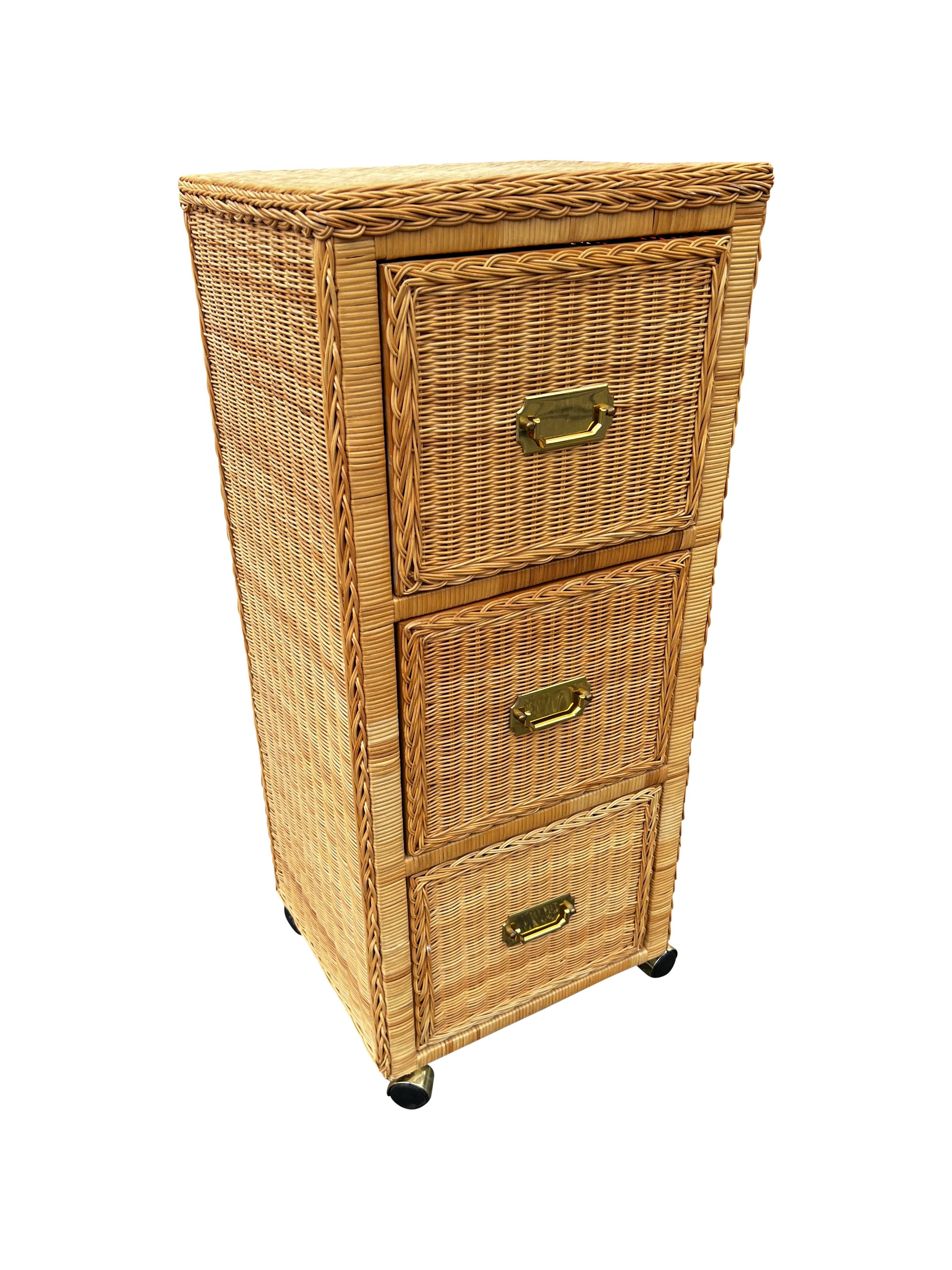 Rattan 2024 file cabinet