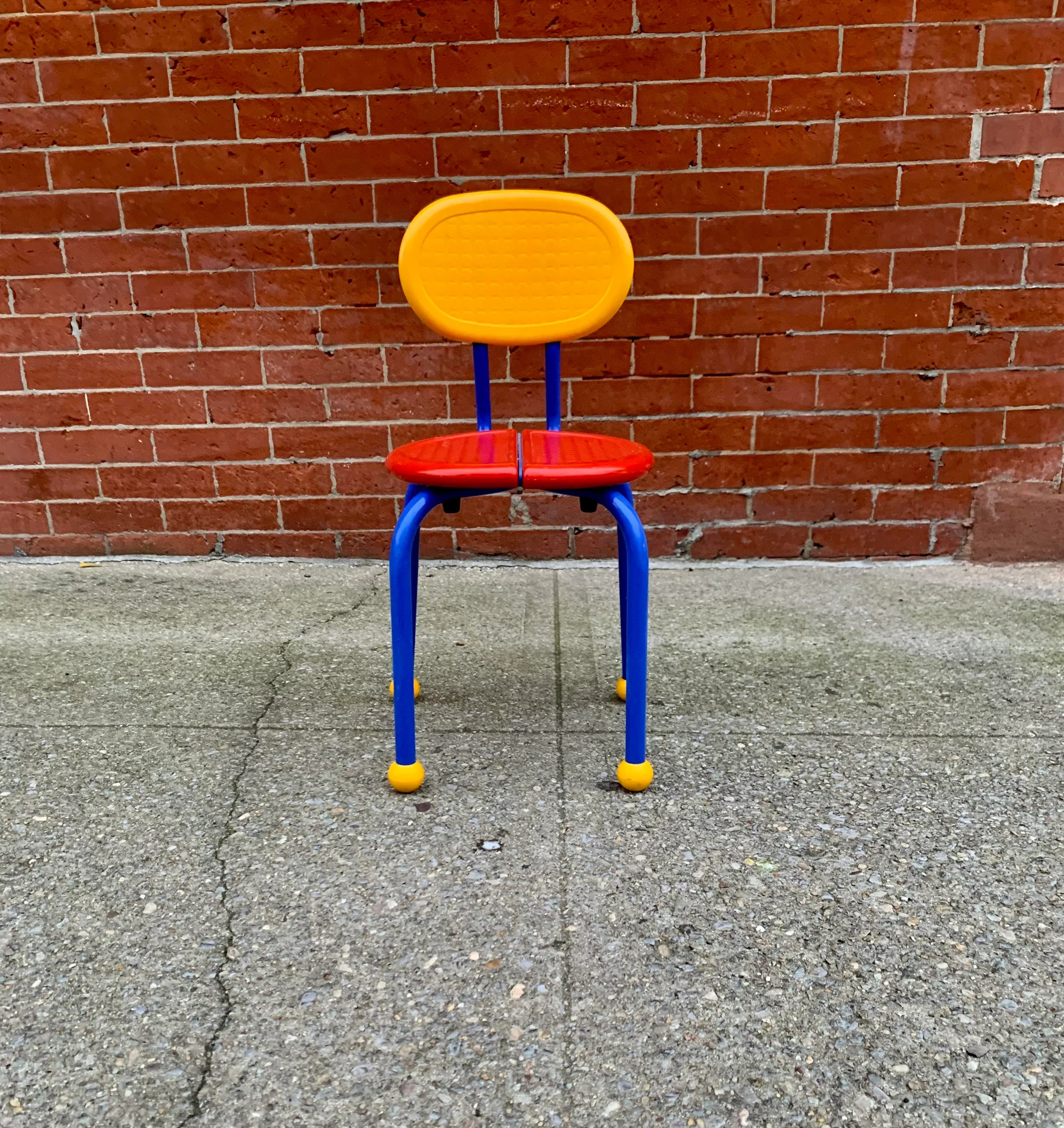 1980s Ikea Memphis Style Puzzle Chairs by Knut & Marianne Hagberg