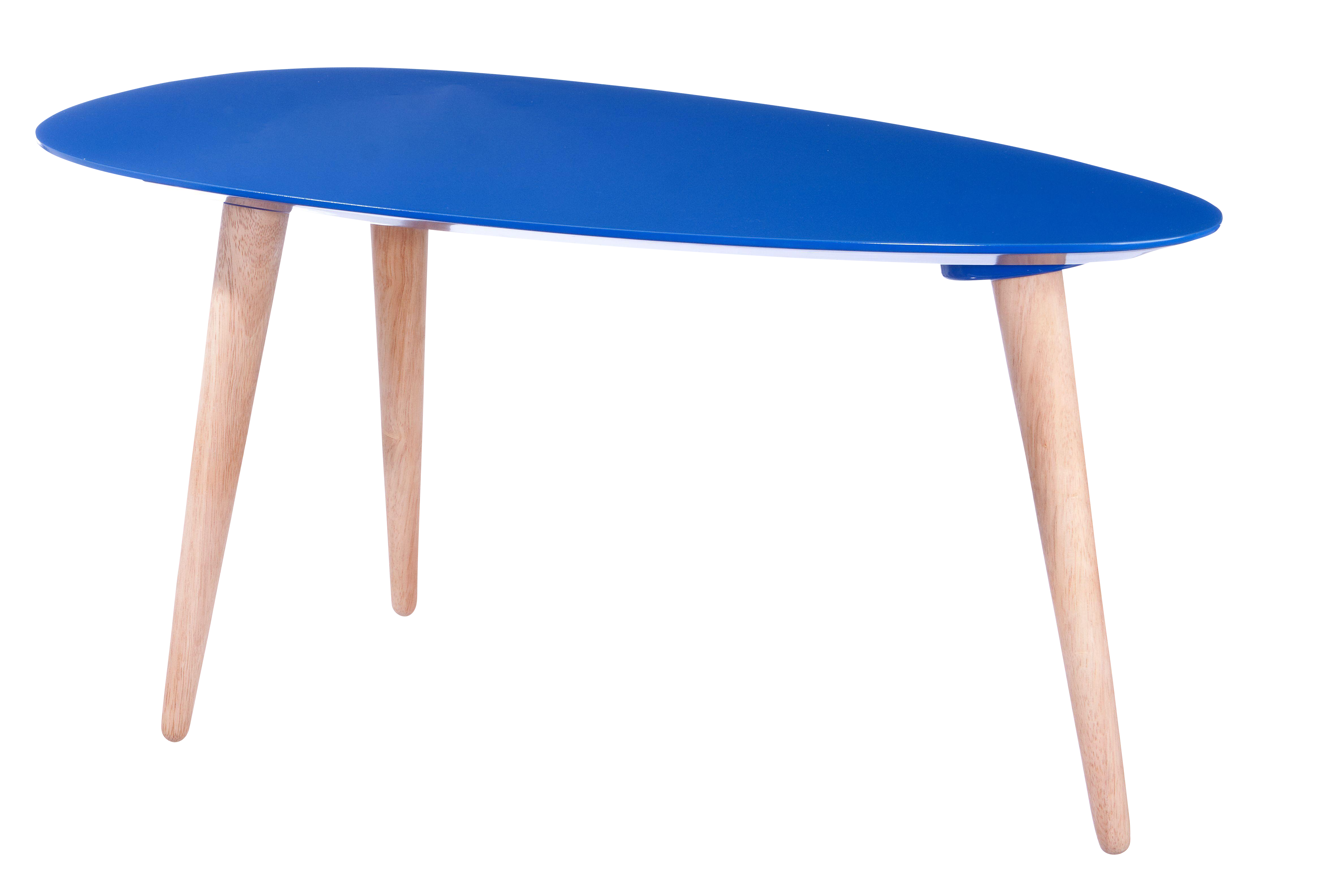 Small Egg Table Blue Chairish