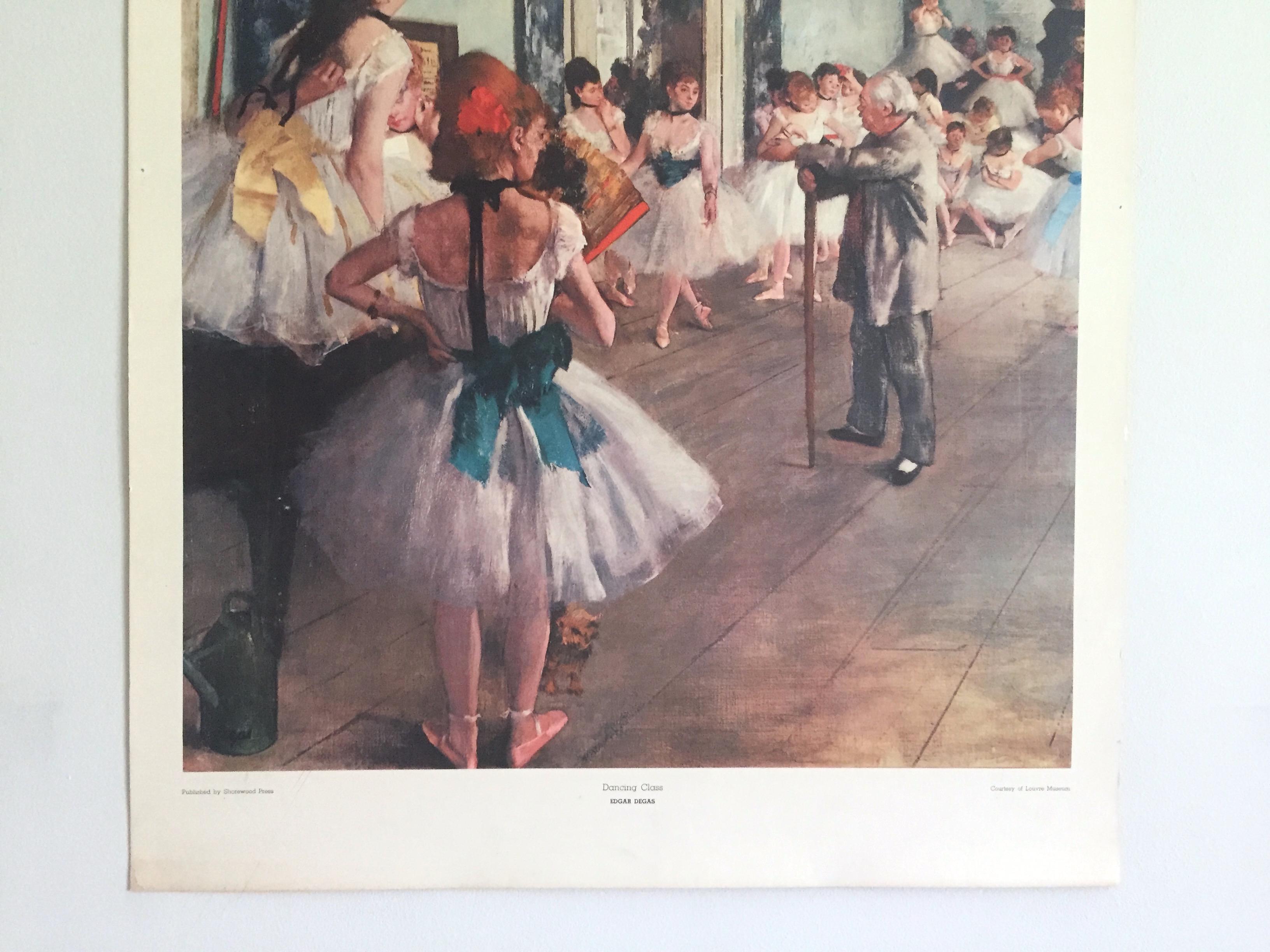 Degas vintage ART poster【踊り子】 Dancers in Blue Edgar Degas Print, Museum Exhibition Poster