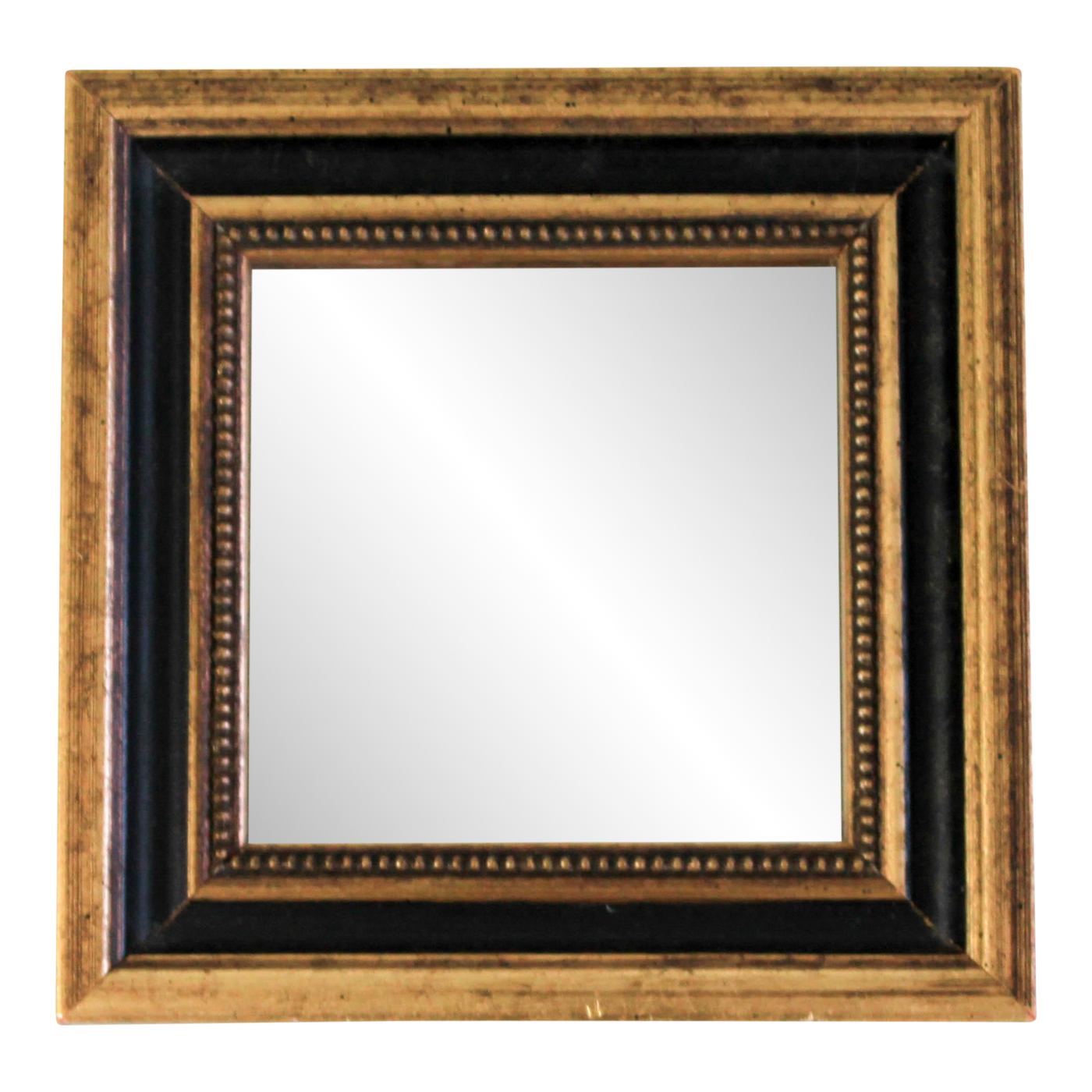 Vintage Black and Gold Accent Wall Mirror Chairish