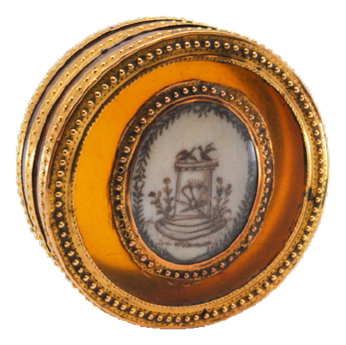 Tortoiseshell Jewelry Box with Gold Structure