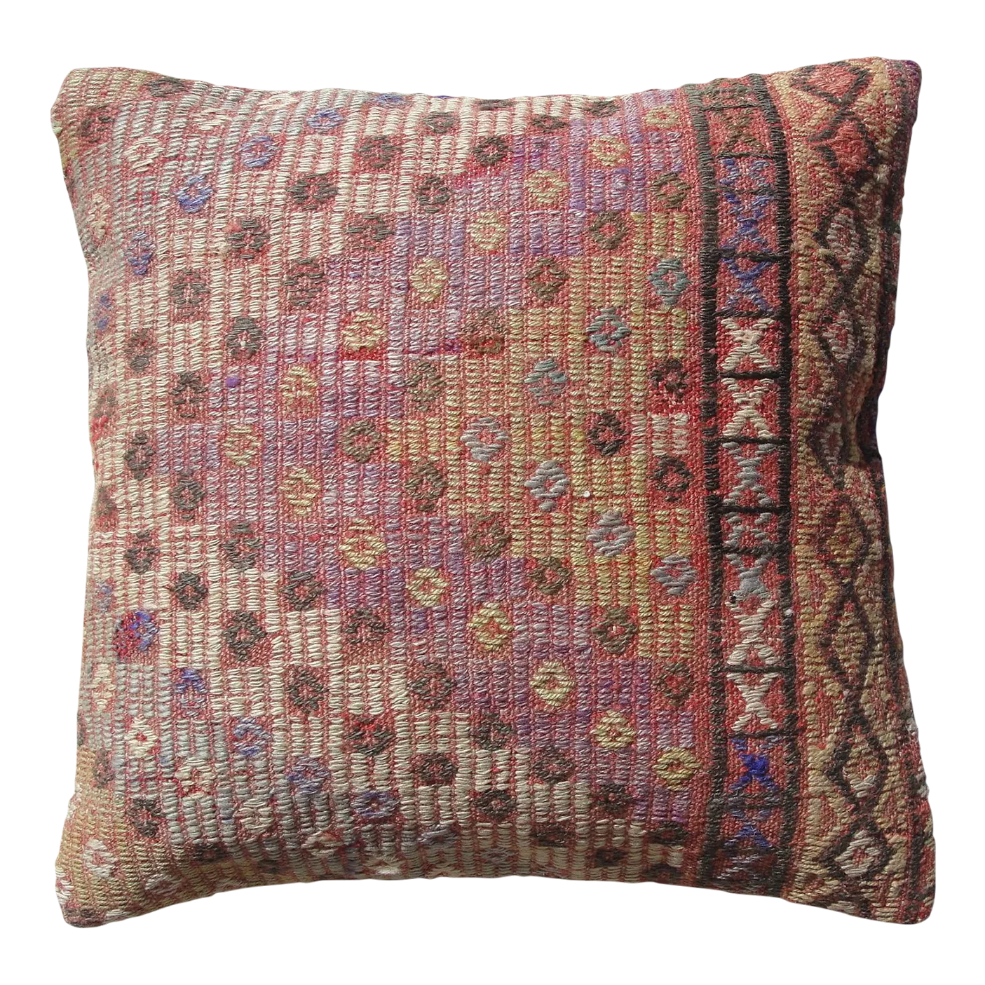 Contemporary Pillow Cover Made from Kilim Rug
