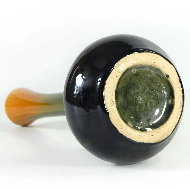 Vintage Glazed Ceramic Vase, Belgium, 1930s