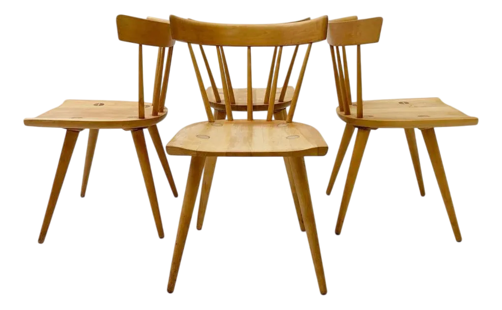Mid-Century Stool Chair Set by Paul McCobb, 1920s, Set of 4 | Chairish
