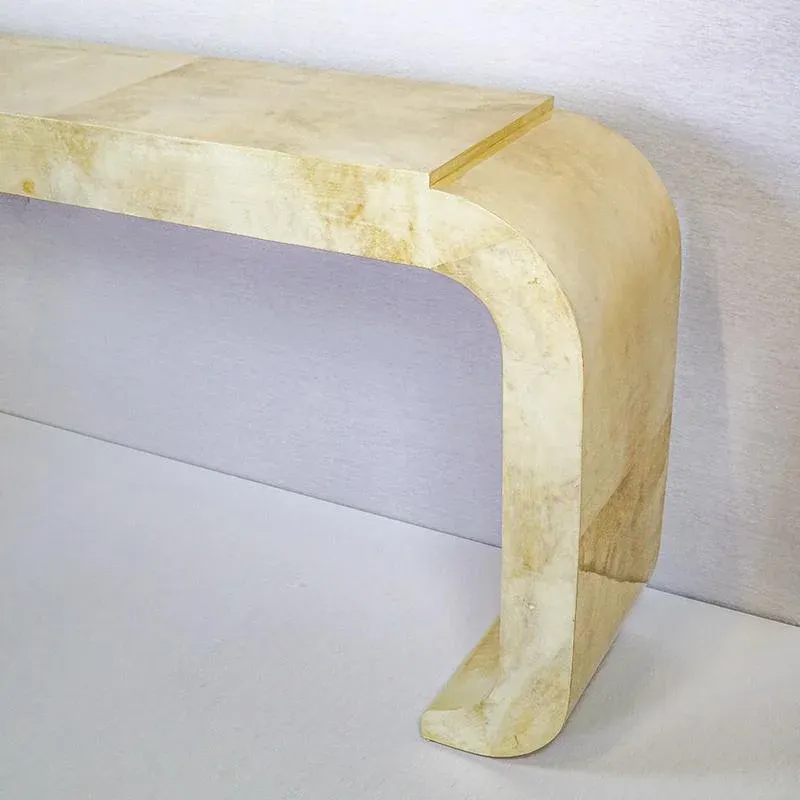 Parchment Console Table, 1980s