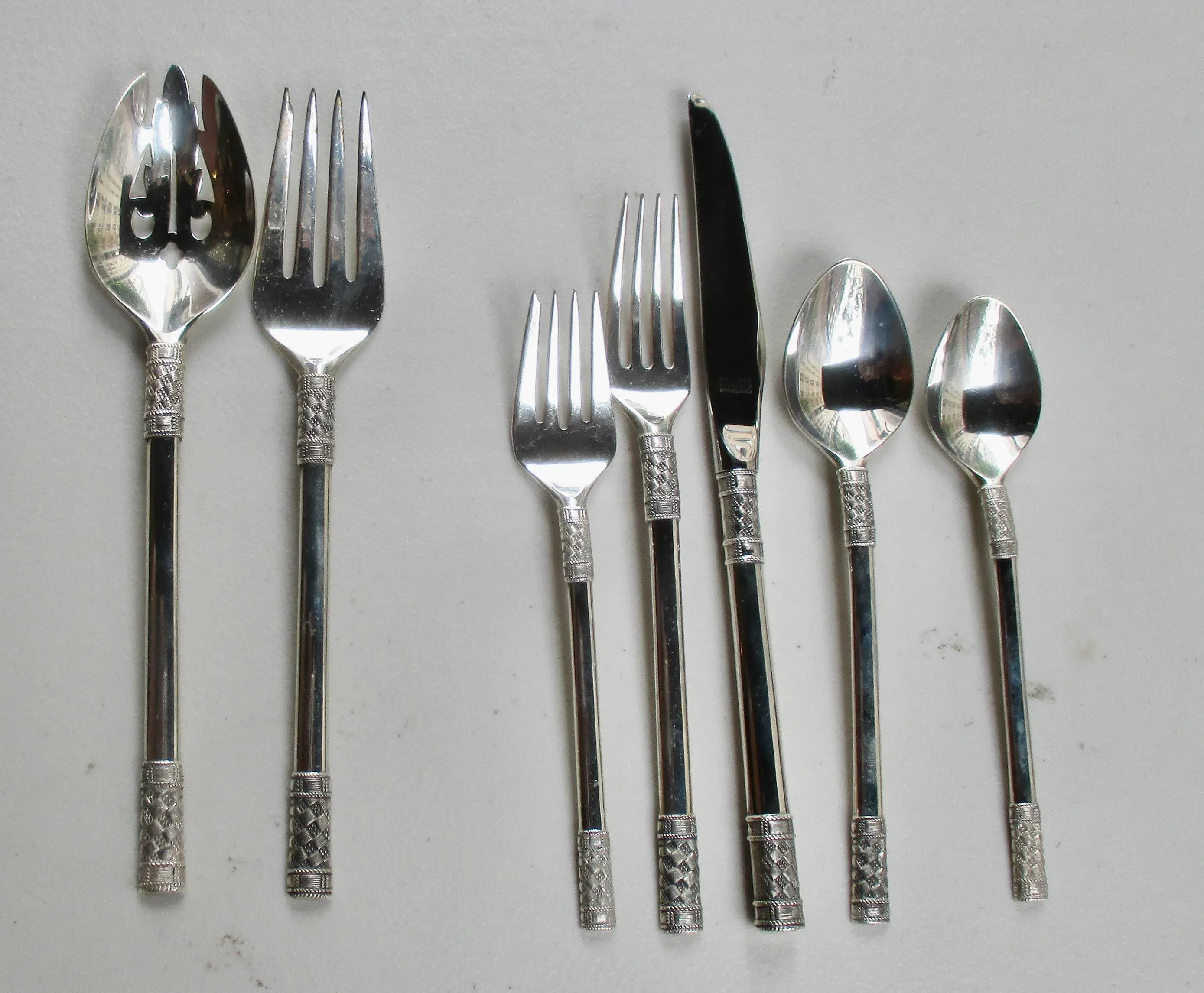 Flatware Sets Wallace Aegean Weave Sterling Flatware Ninety-Four