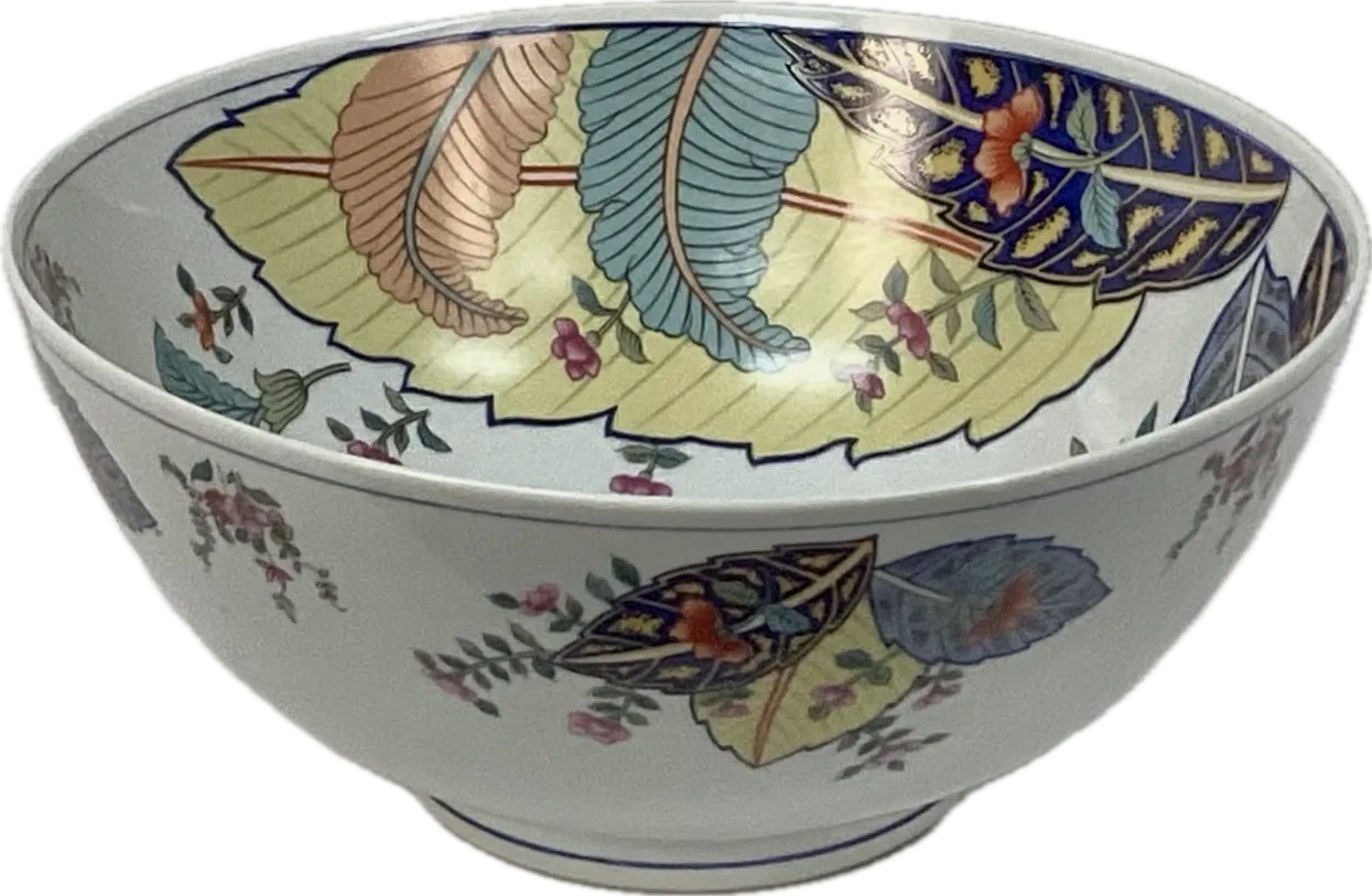 Tobacco Leaf 10 Inch Bowl by Seymour Mann