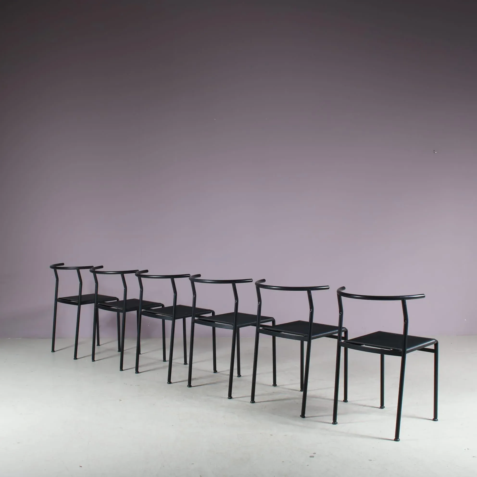 Cafe Dining Chairs by Philippe Starck for Baleri, Italy, Set of 6