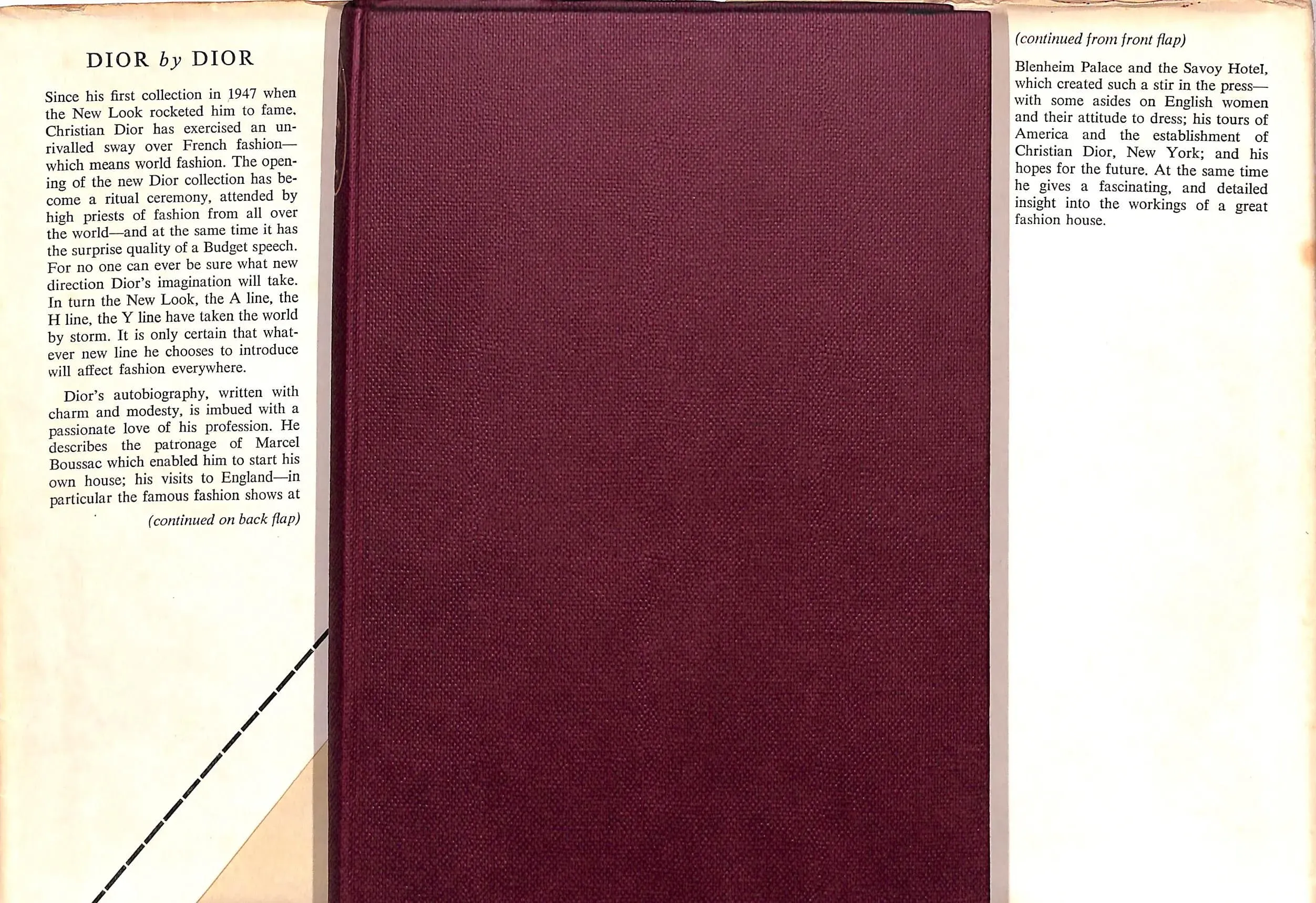 Dior by Dior the Autobiography of Christian Dior