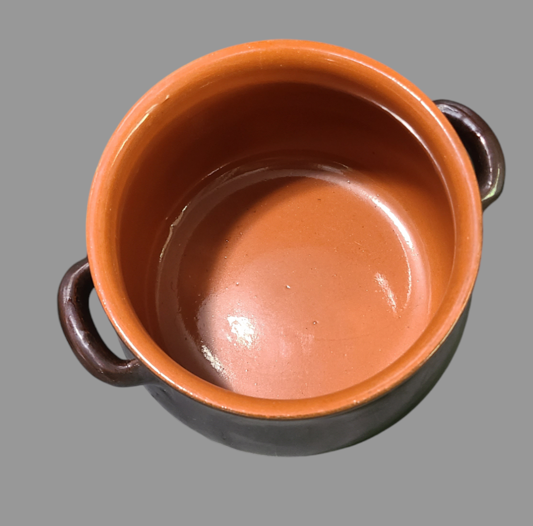 Vintage Coop. Stov Albisola Italy Glazed Terracotta Pot With