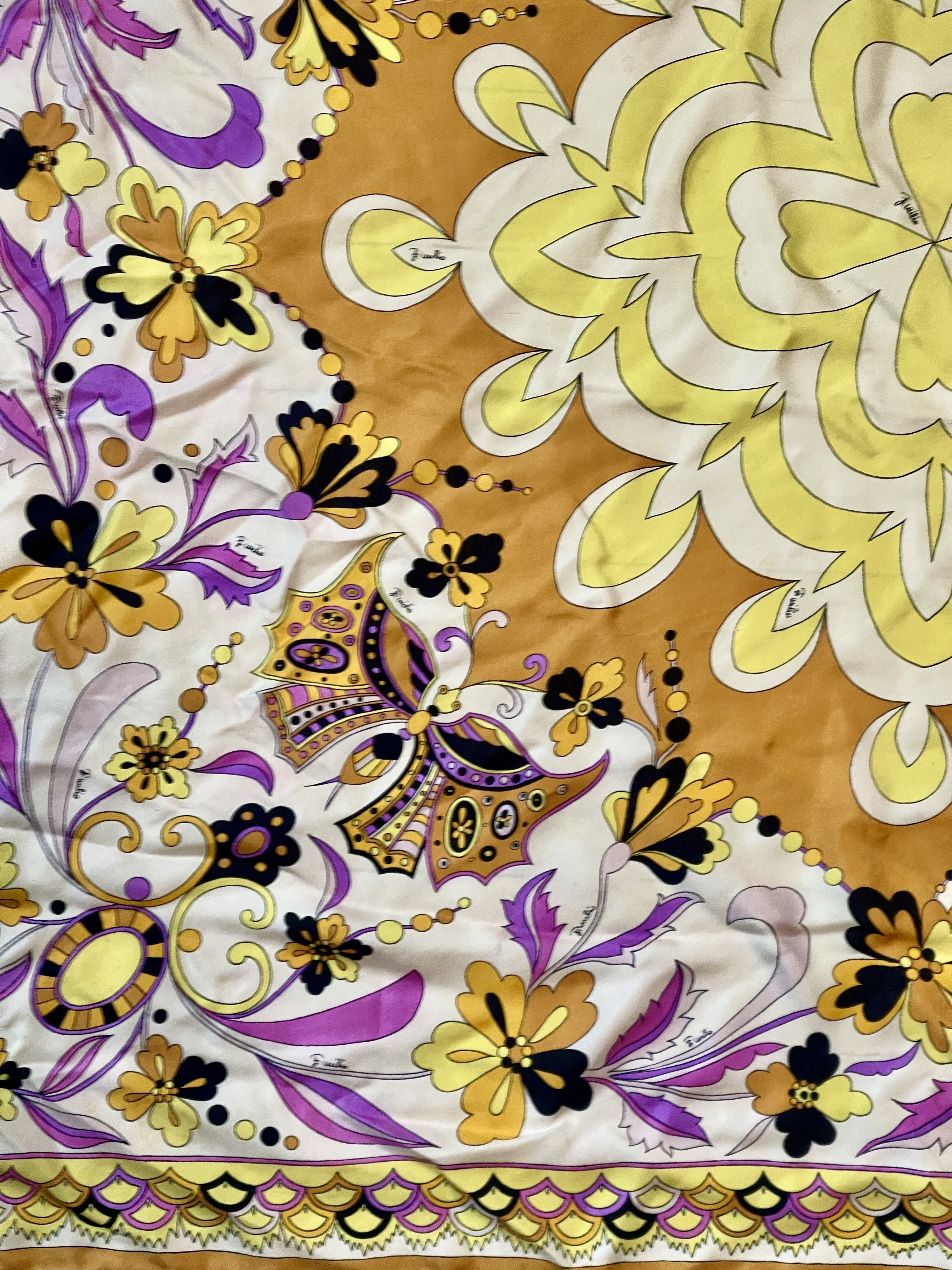 くらしを楽しむアイテム Vintage Silk Butterfly Avenue Fifth Saks for Pucci Emilio トップス