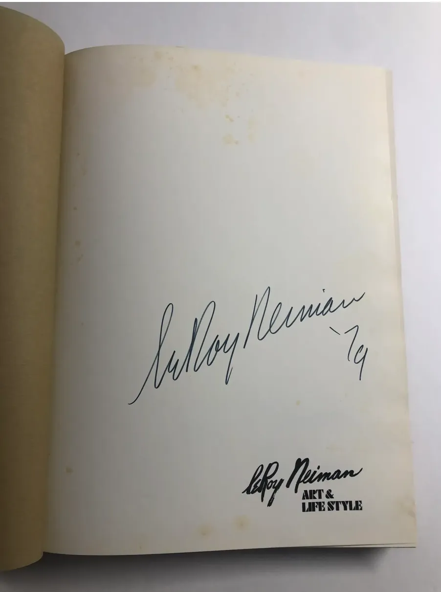 Signed Leroy Neiman Art and Lifestyle Book