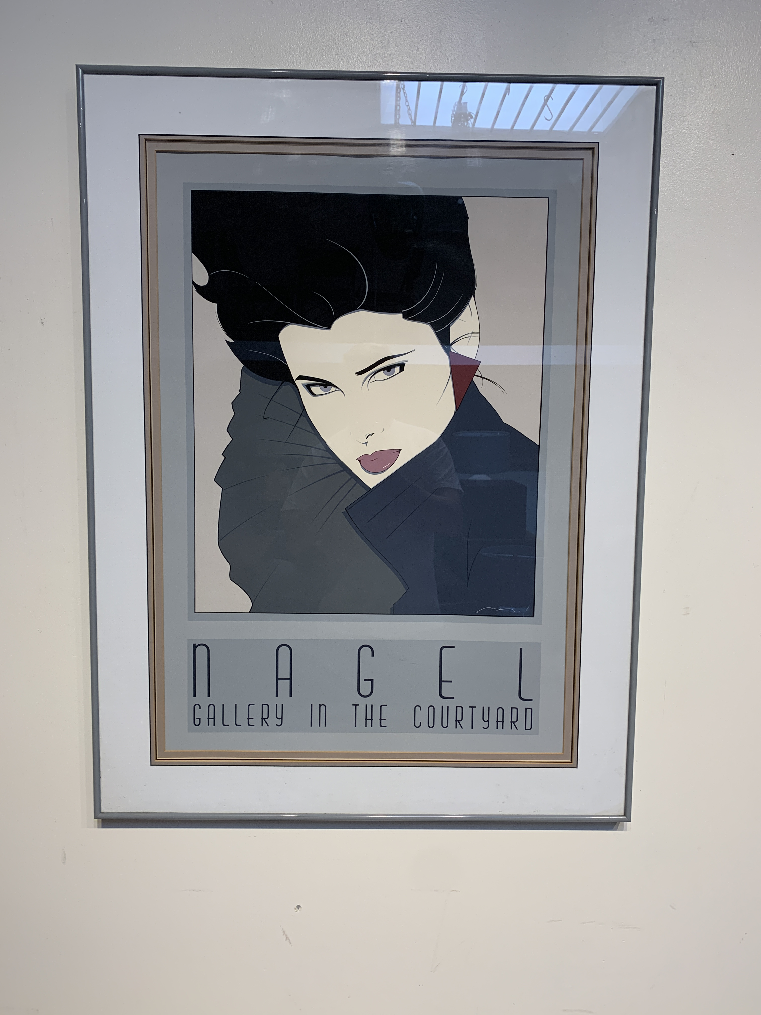 【専用】80s Patrick Nagel アートワーク フレーム付き Patrick Nagel version of Art Expo NY 1980 Original Frame and