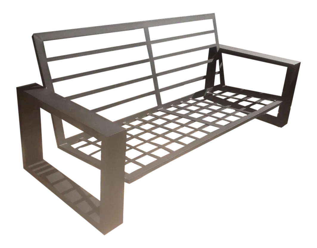 Custom Black Modern Patio Sofa Chairish