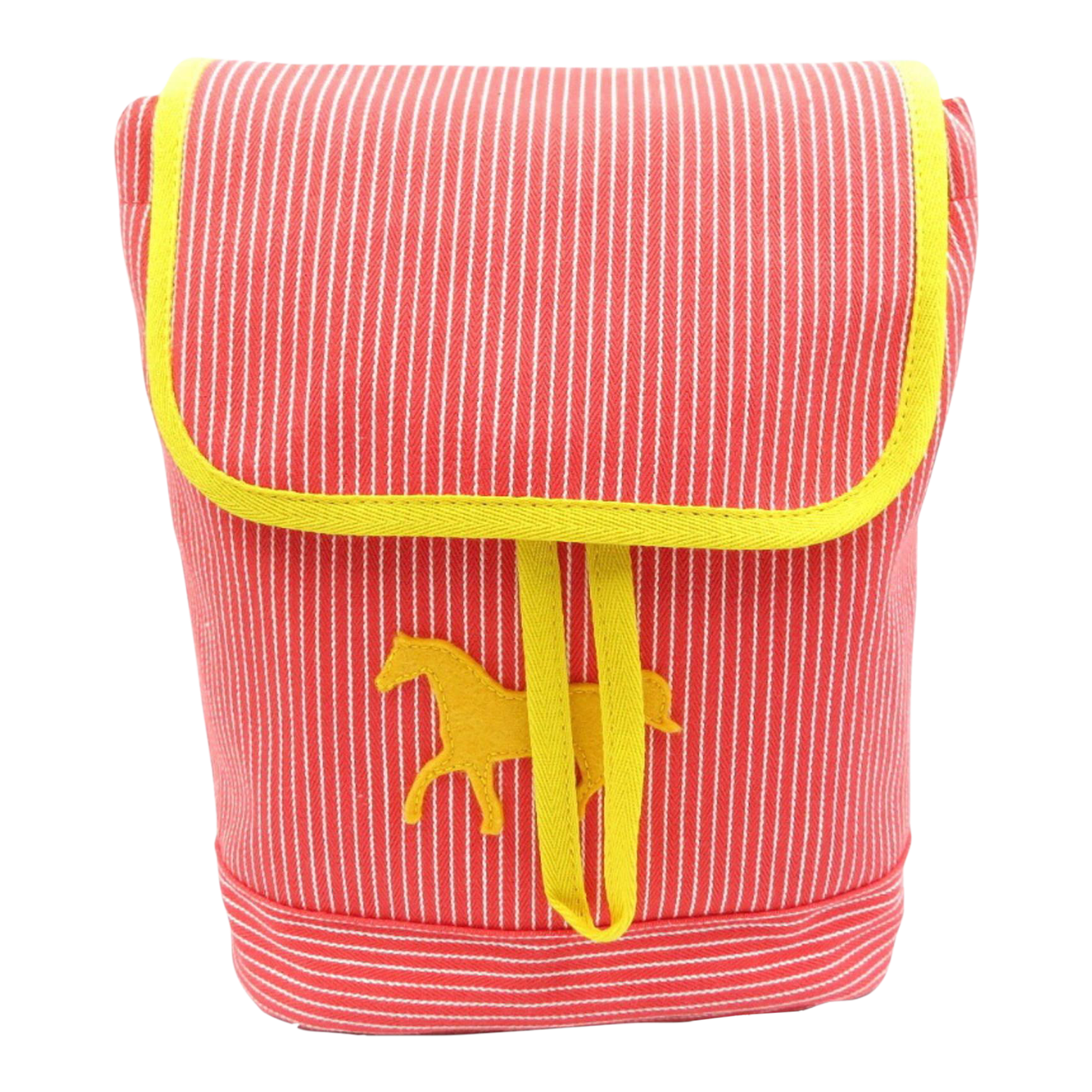 Hermes Kids Horse Stripe Caval Color Cotton Red Yellow Rucksack