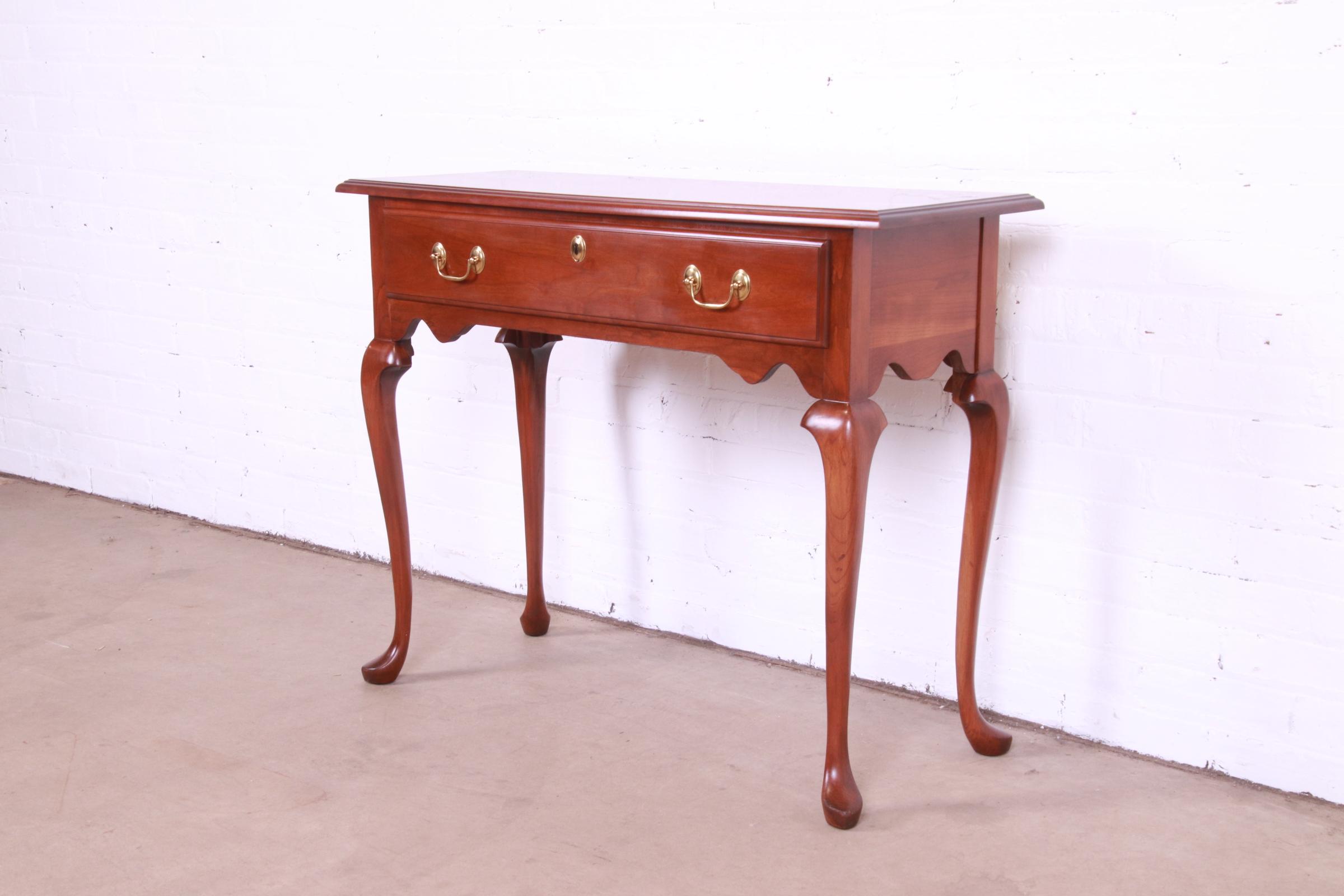 Harden Furniture Queen Anne Solid Cherry Wood Console or Sofa