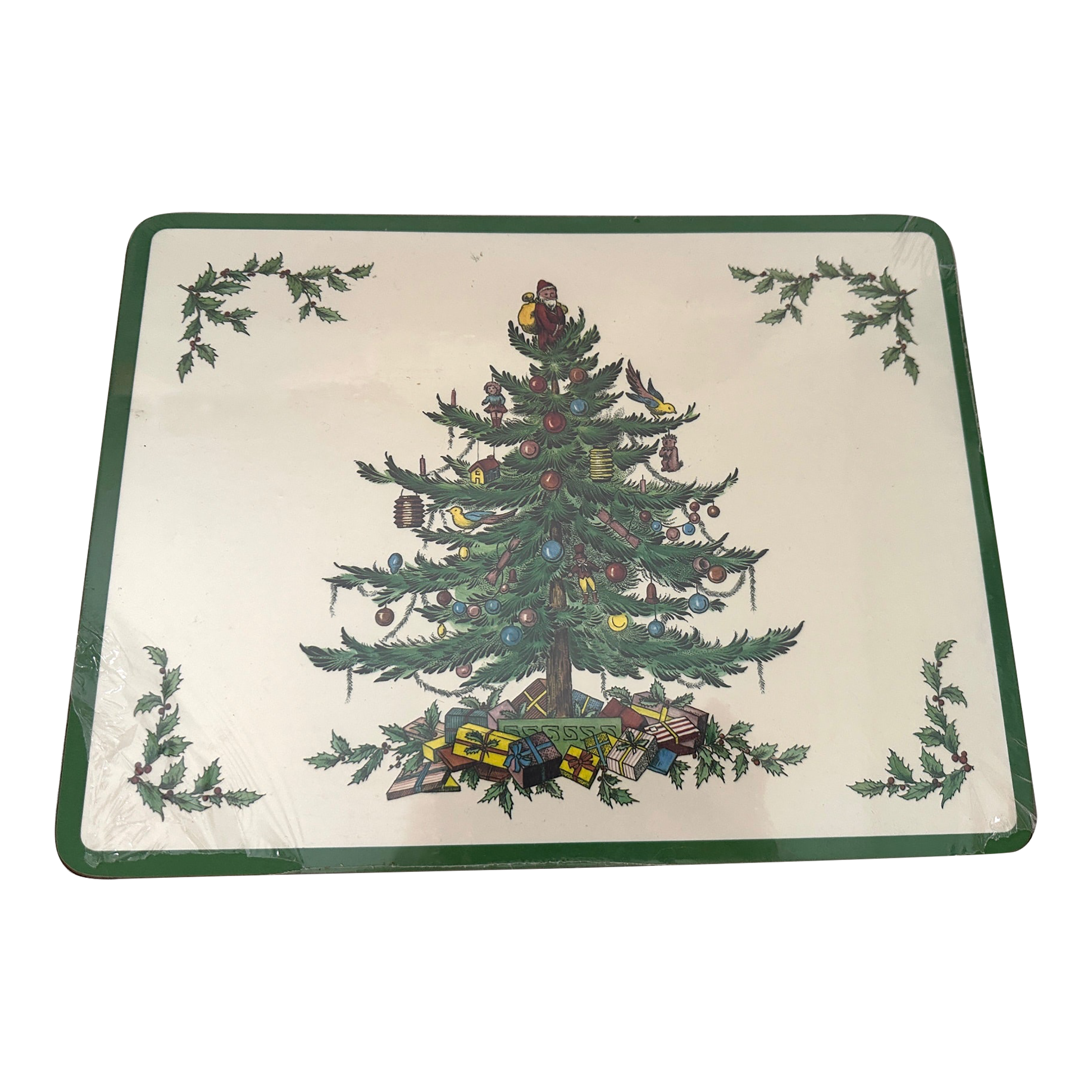 Spode Christmas Tree Hardback Coasters Set Of Spode Coasters