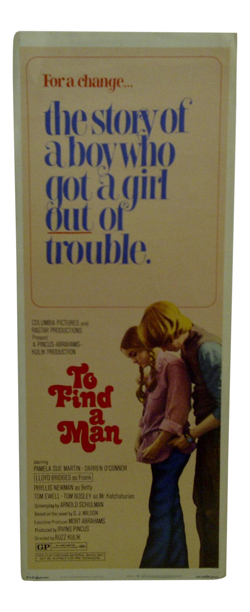 1971 Vintage Movie Poster of "To Find a Man" Chairish