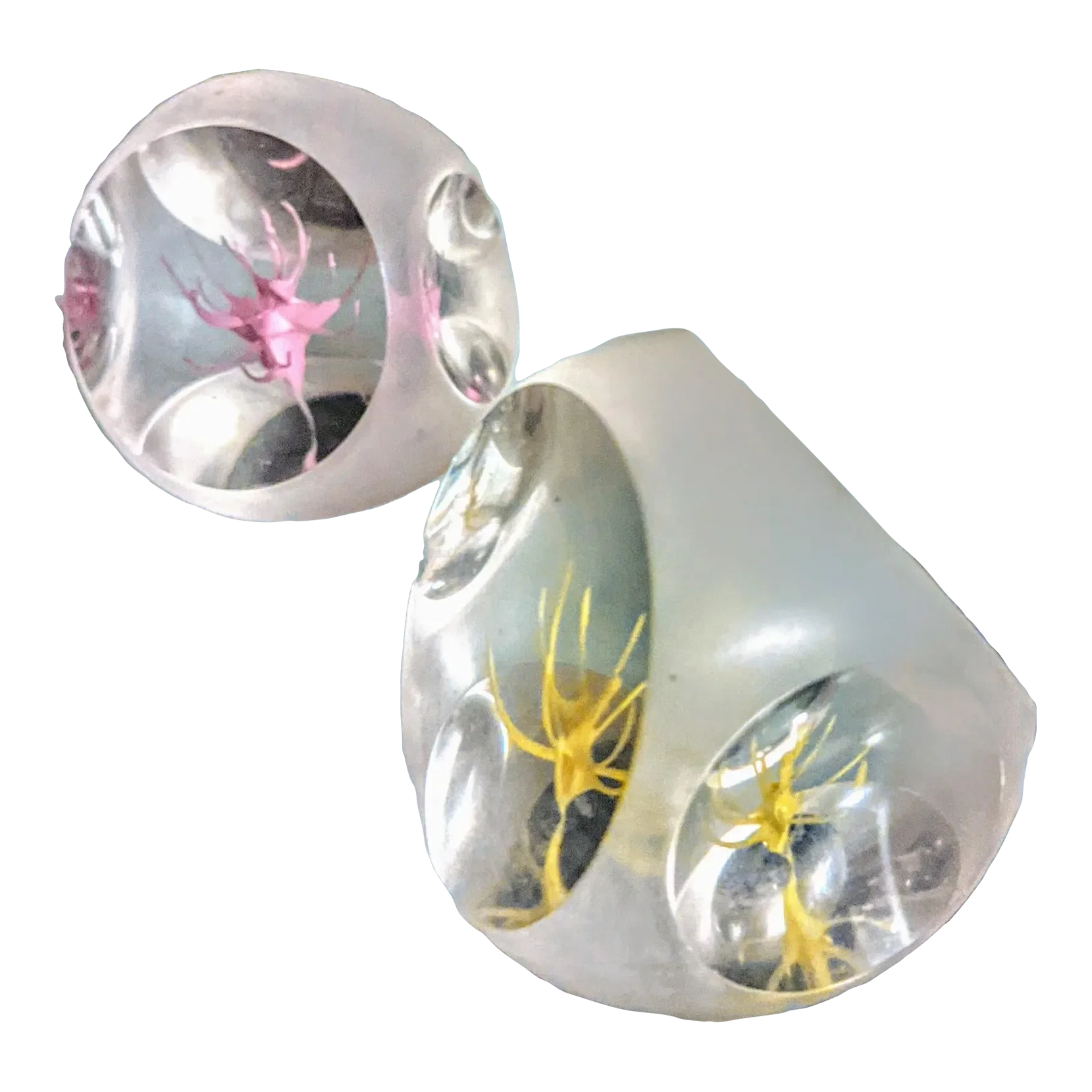 Mid-Century Glass Paper Weights - Set of 2