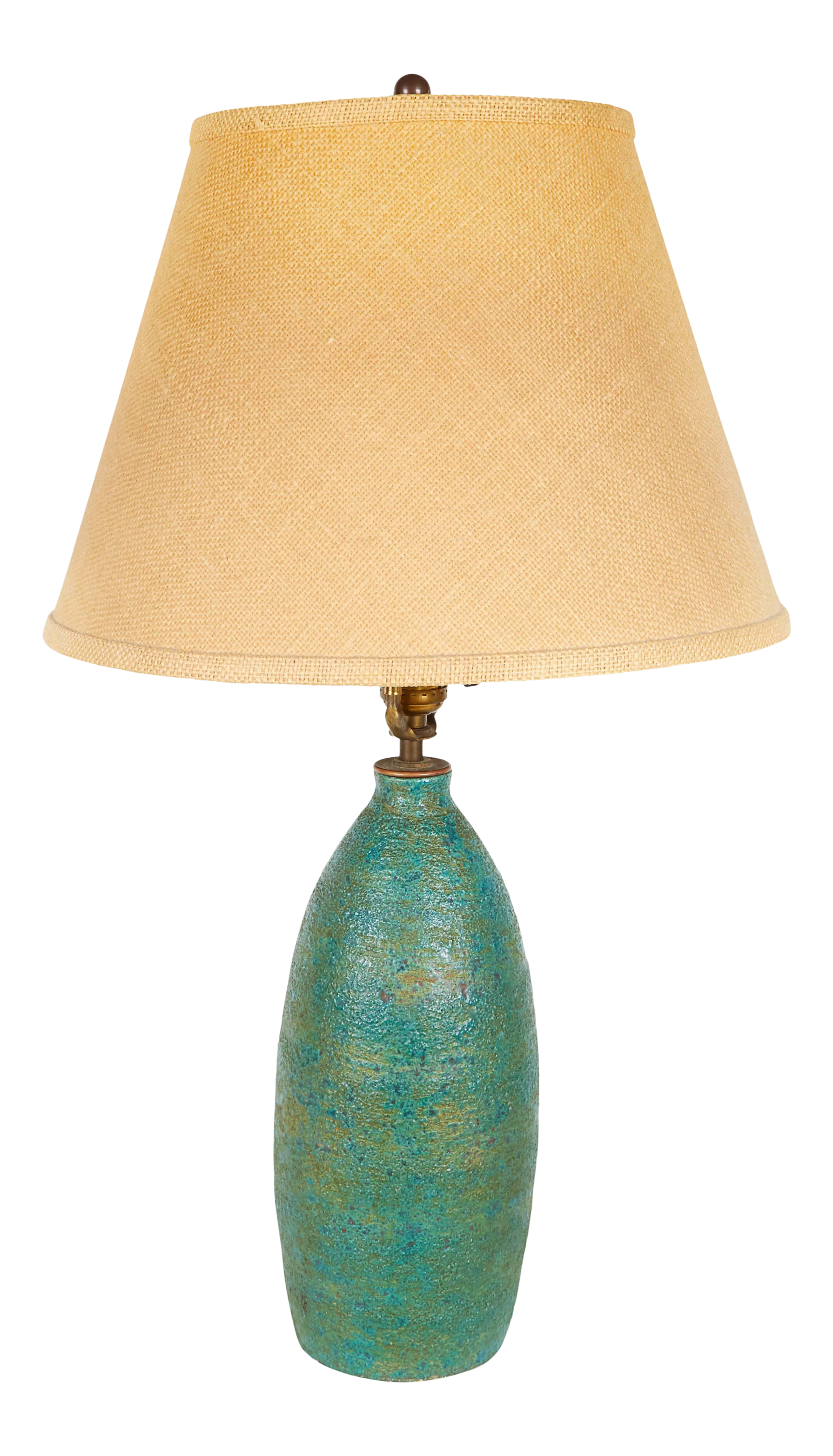 teal standard lamp