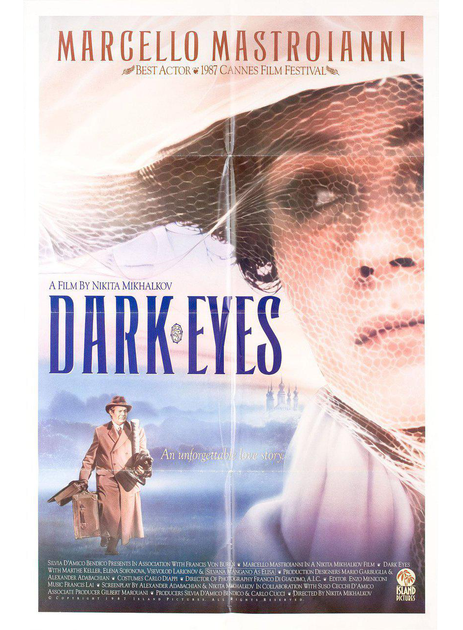 Dark Eyes 1987 U.S. One Sheet Film Poster Chairish