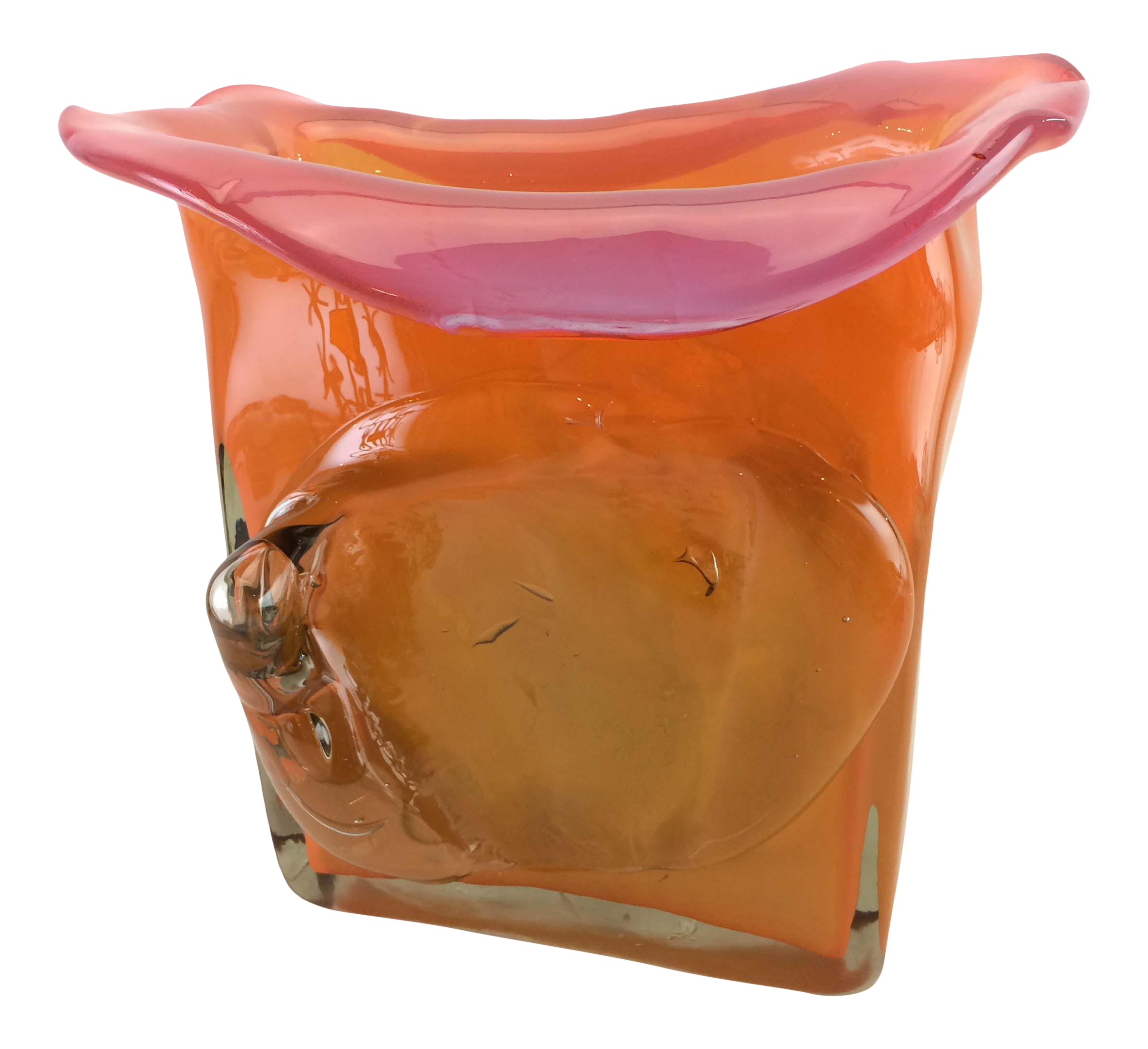 Soviet Era Art Glass Vase By Peeter Rudas Estonia D 1974 Chairish