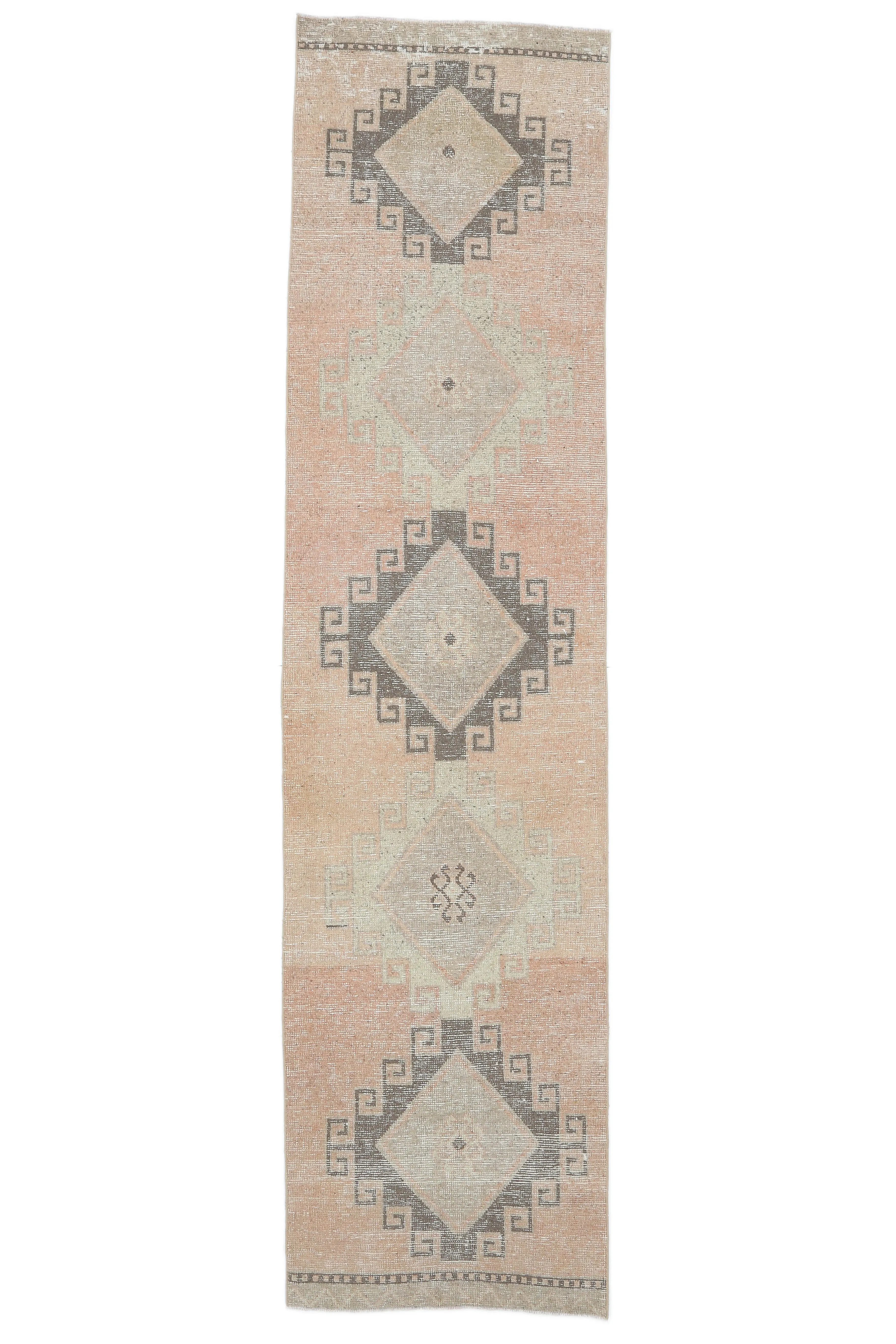 2\'9x11\'6 Ft, Oushak Vintage Turkish Runner Handwoven