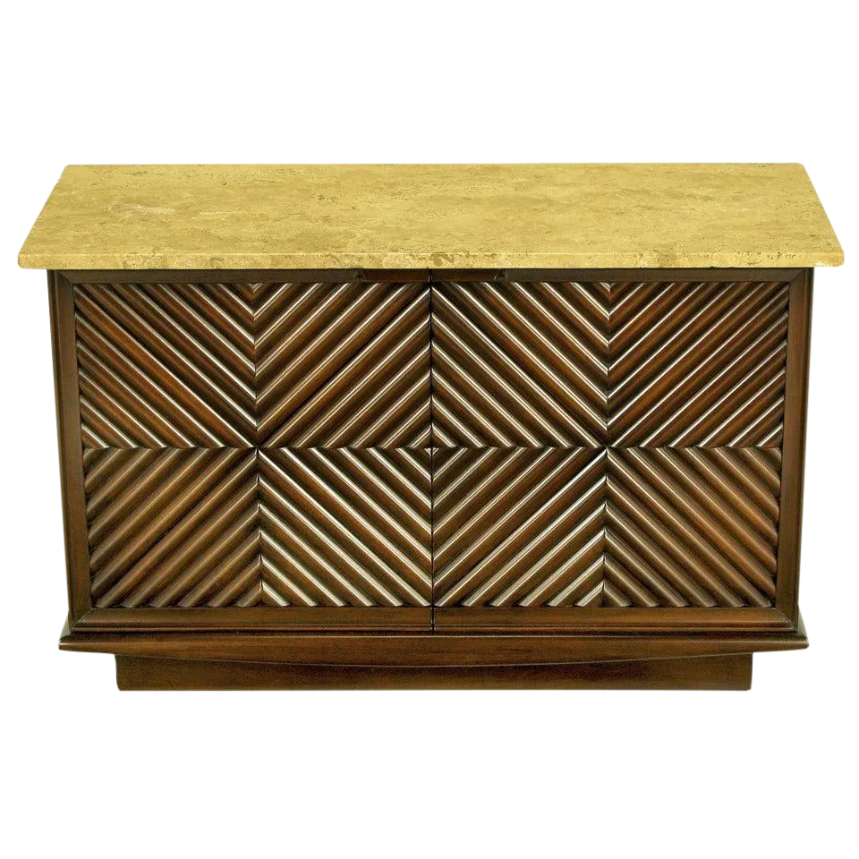 Heritage Henredon Reeded Chevron Front Chairish