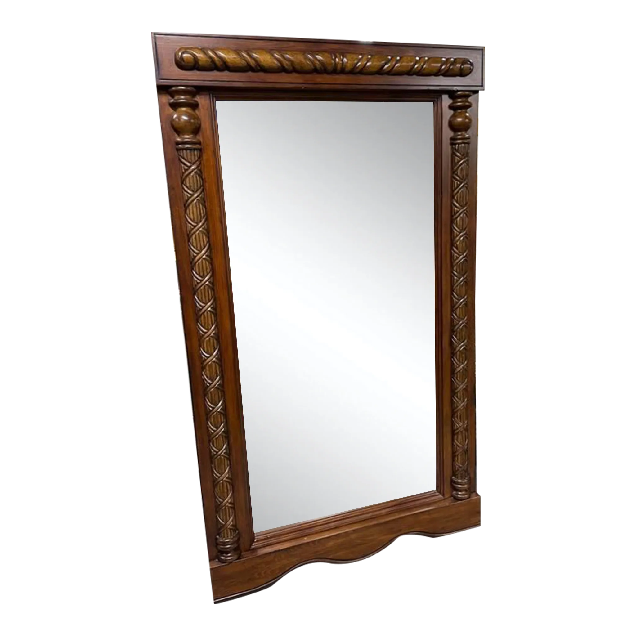 LLoyds Custom Mirror with Carved Wooden Border, Made in New Jersey