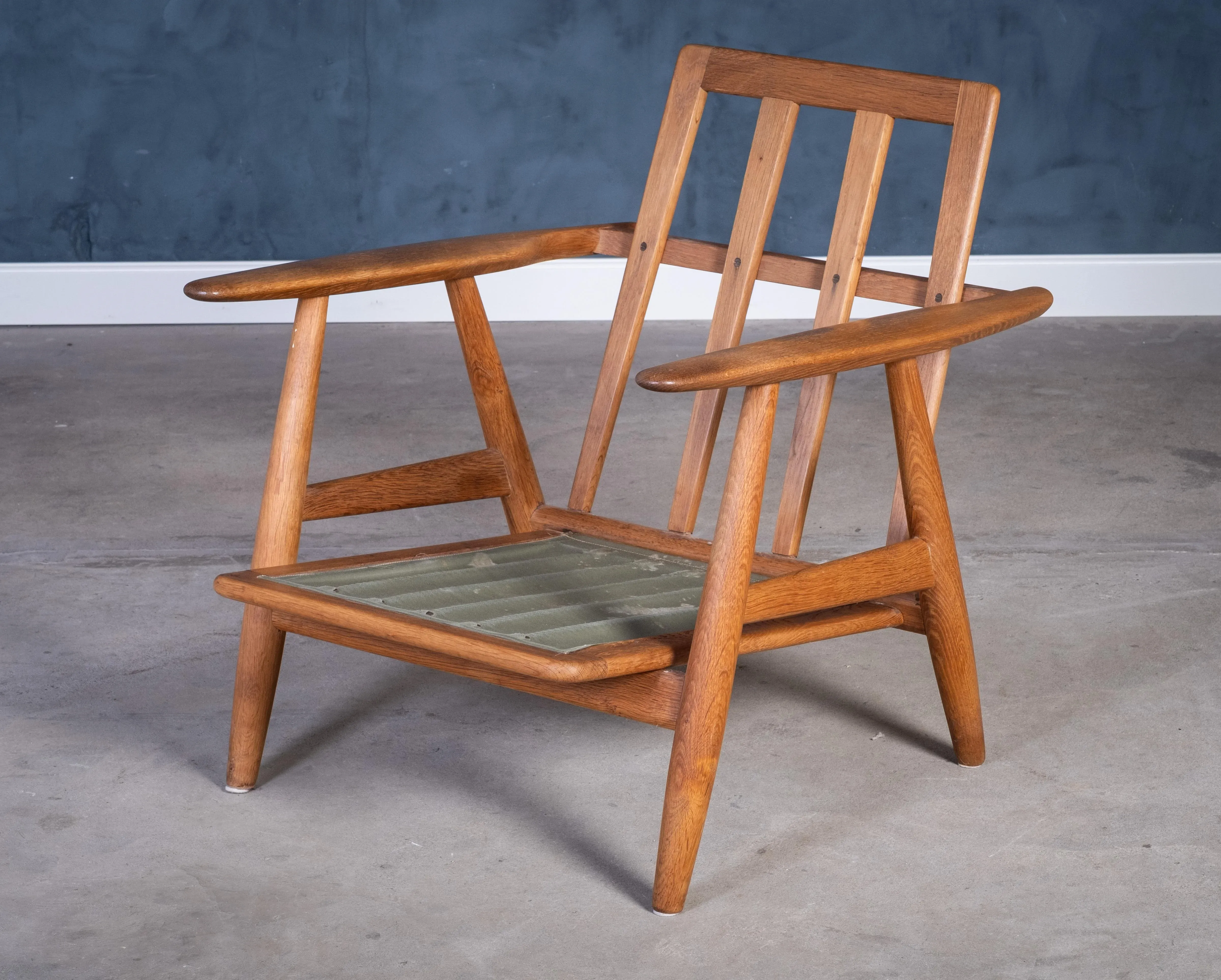 Vintage Danish GE 240 Chair in Oak by Hans J. Wegner for Getama