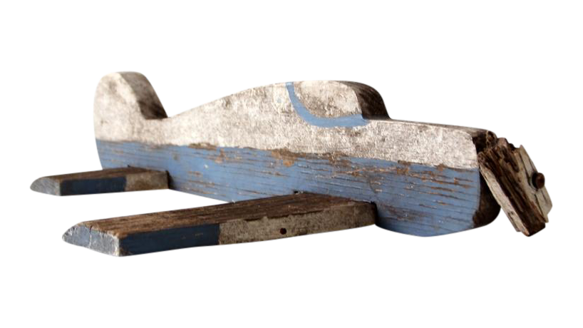 antique wooden toy airplanes