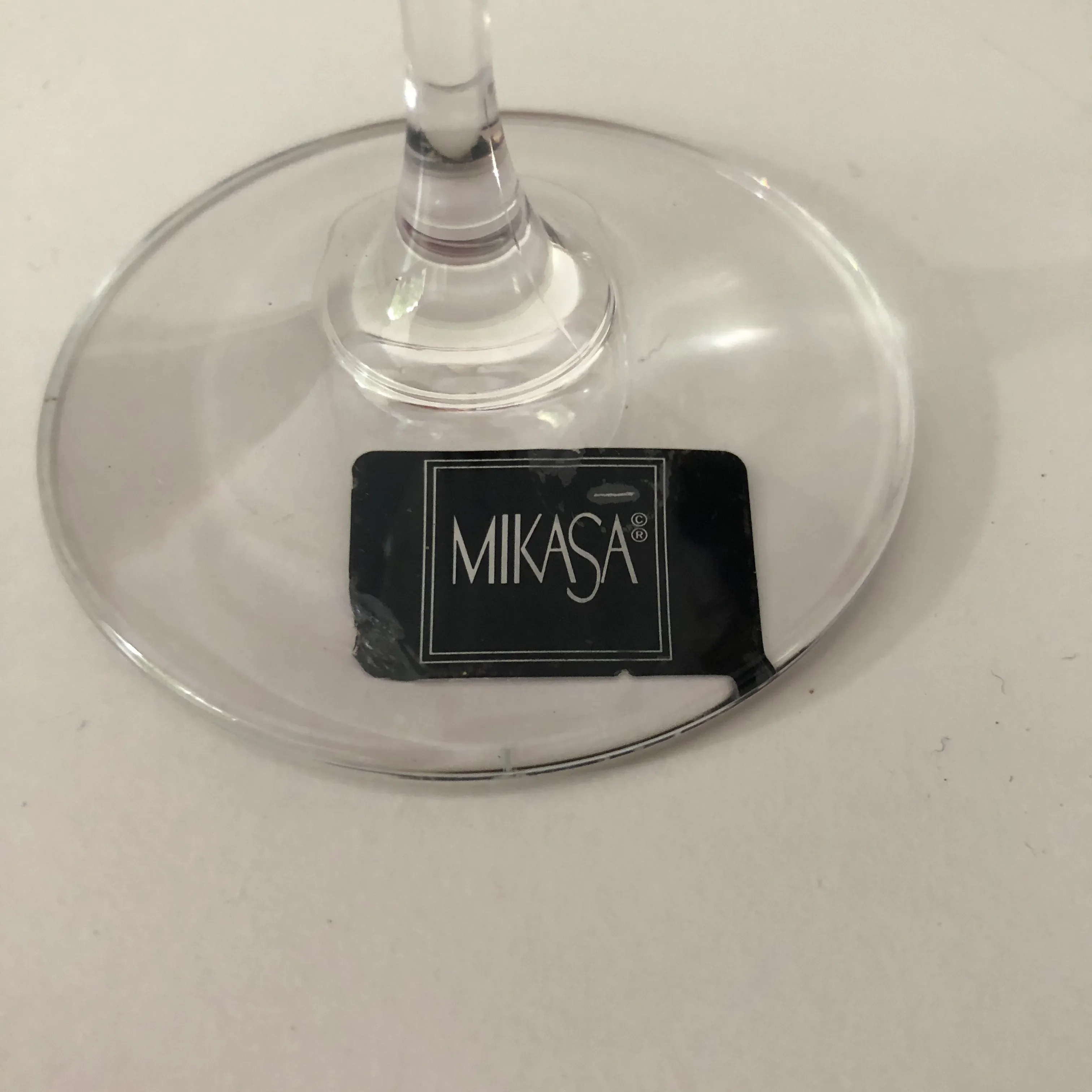 Contemporary Mikasa Crystal Stephanie Martini Glass