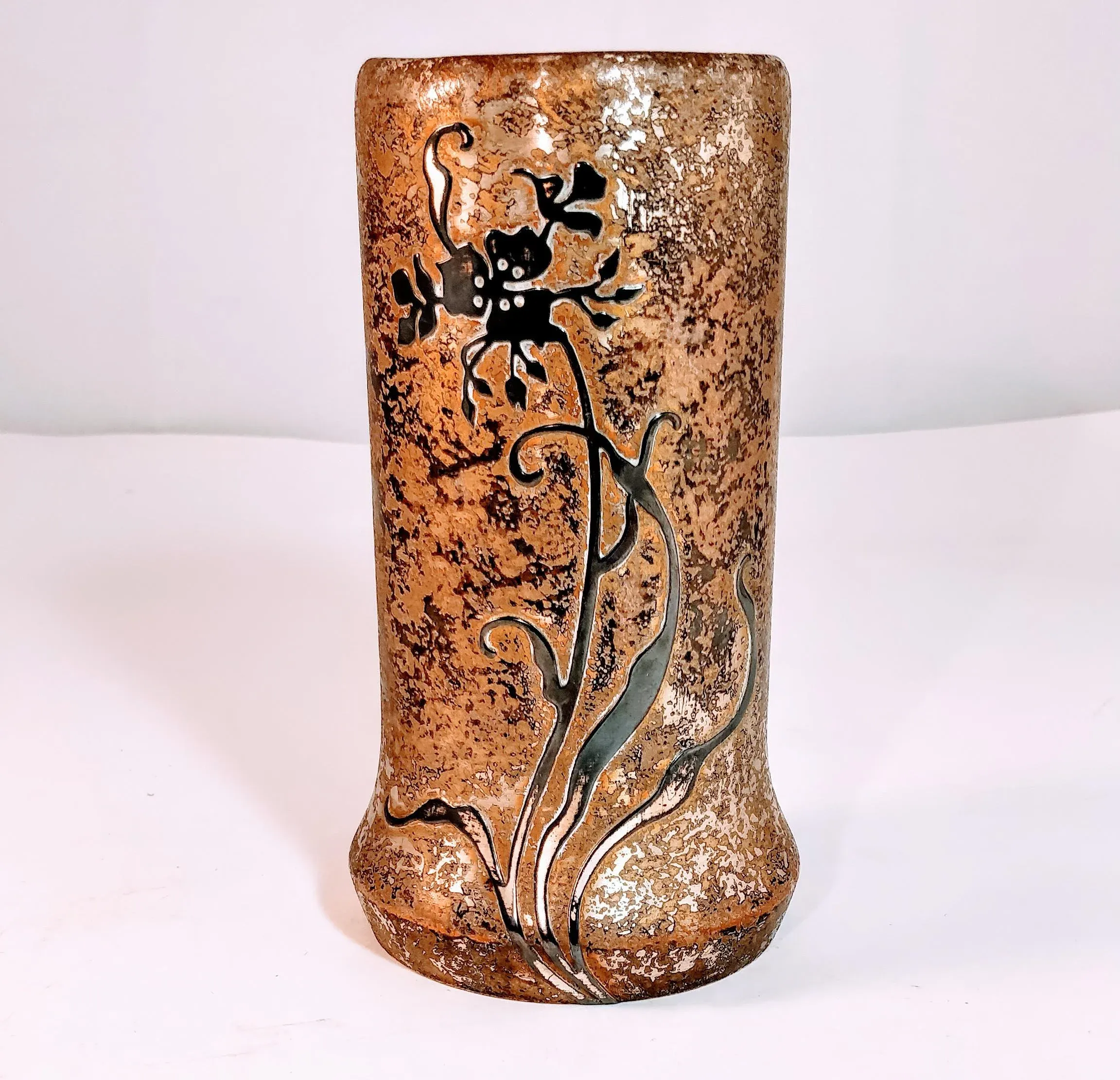 Vintage Heintz Art Metal Vase | Chairish