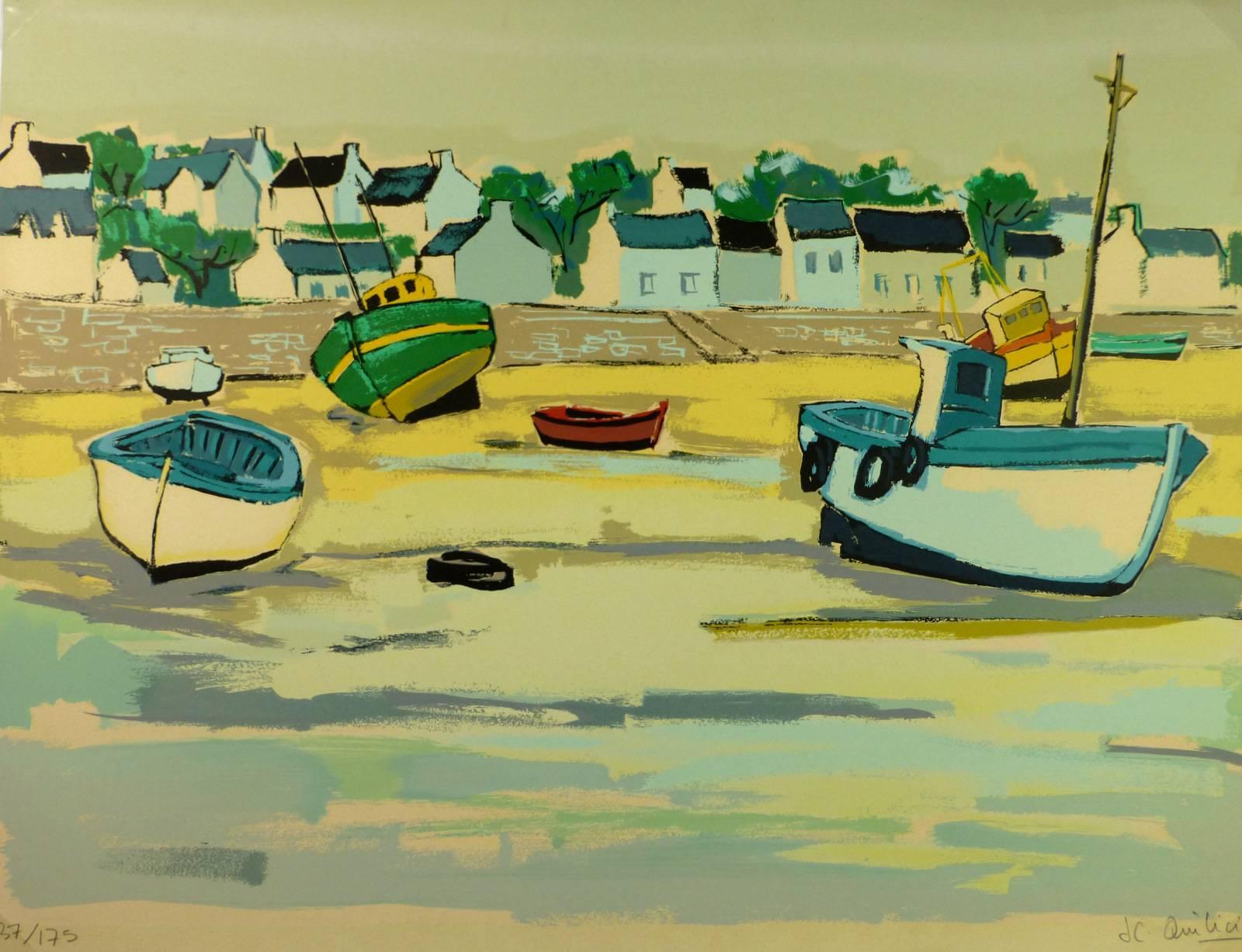 Jean Claude Quilici, Beached Sailboats | Chairish